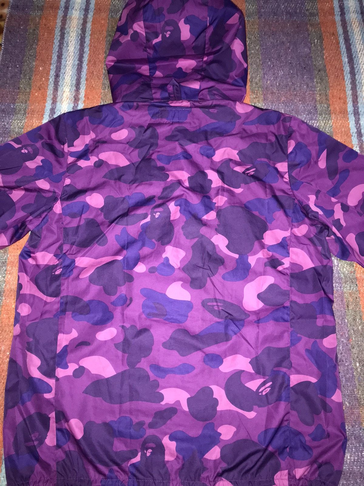 Bape Bape Purple Color Camo Windbreaker Jacket S Size US S / EU 44-46 / 1 - 7 Thumbnail