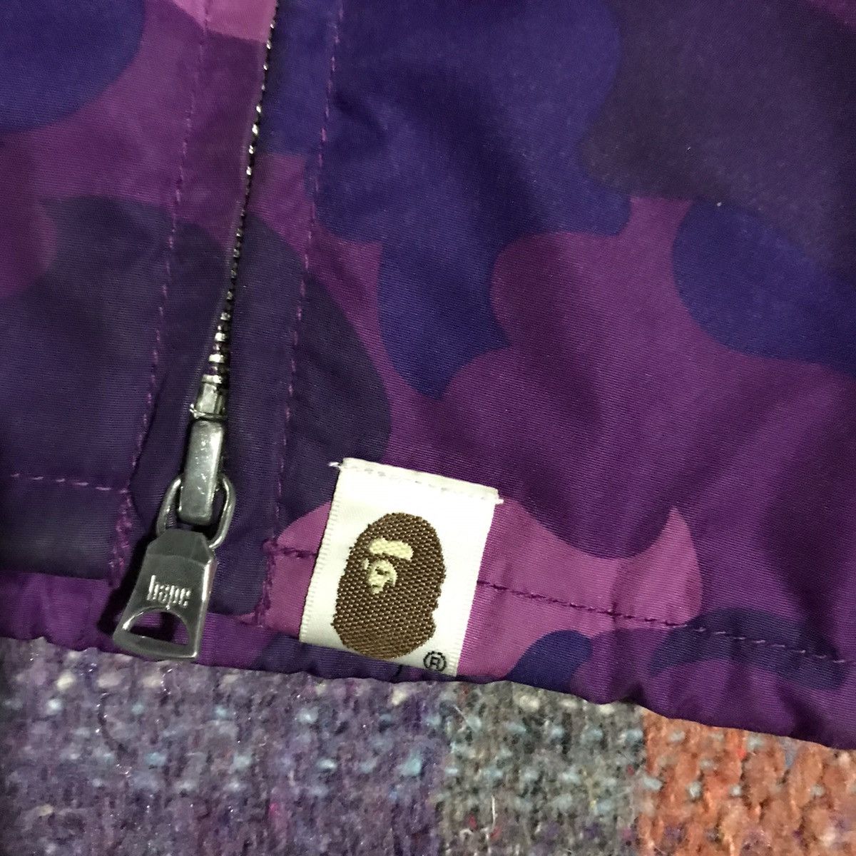 Bape Bape Purple Color Camo Windbreaker Jacket S Size US S / EU 44-46 / 1 - 3 Thumbnail