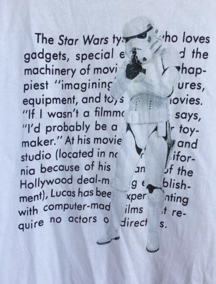 Vintage Vintage 90s The Star Wars movie t shirt promo shirt Size US M / EU 48-50 / 2 - 3 Thumbnail