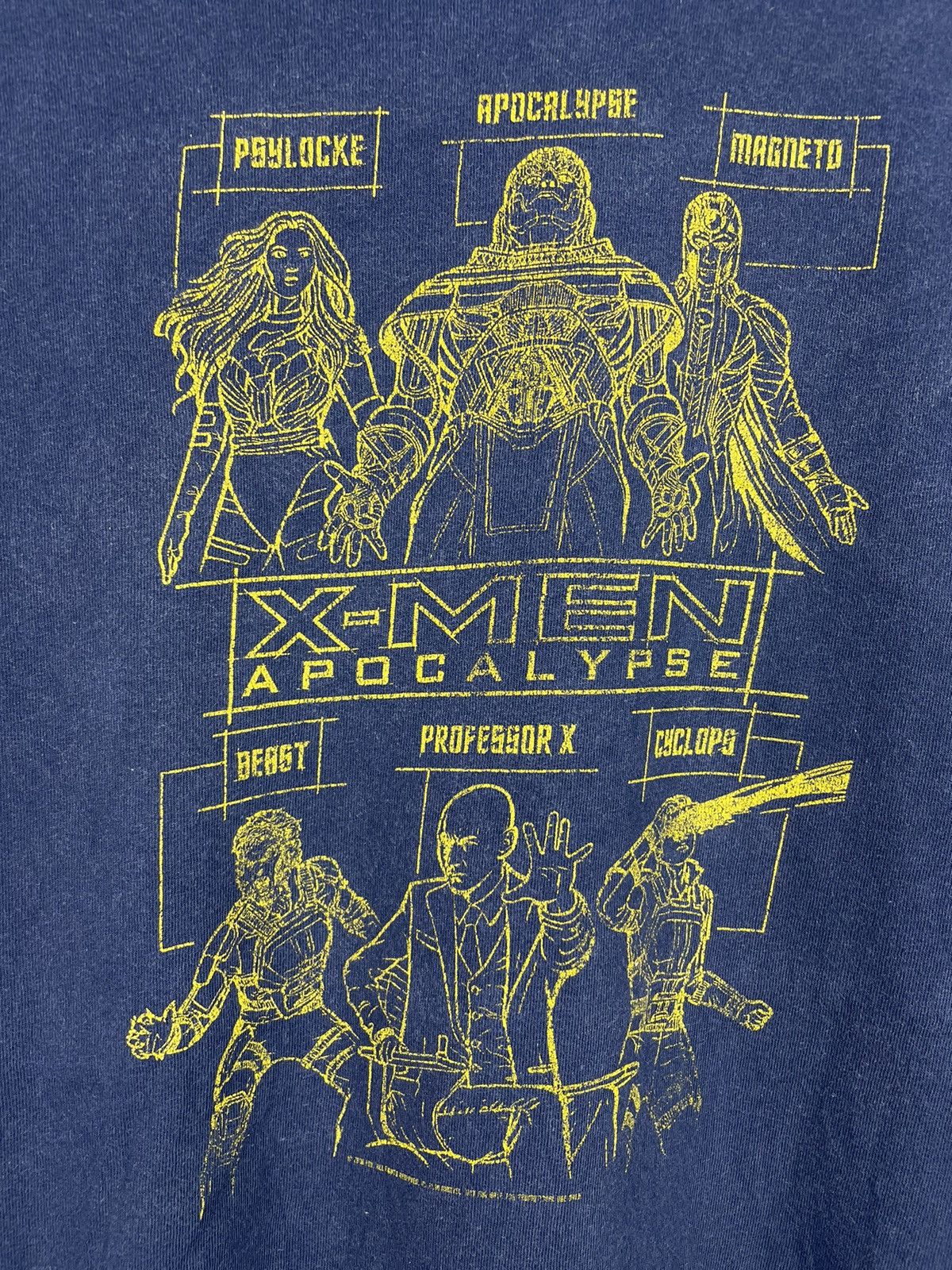Marvel Comics Vintage Y2K X-Men Apocalypse movie promo t shirt Size US XL / EU 56 / 4 - 4 Thumbnail