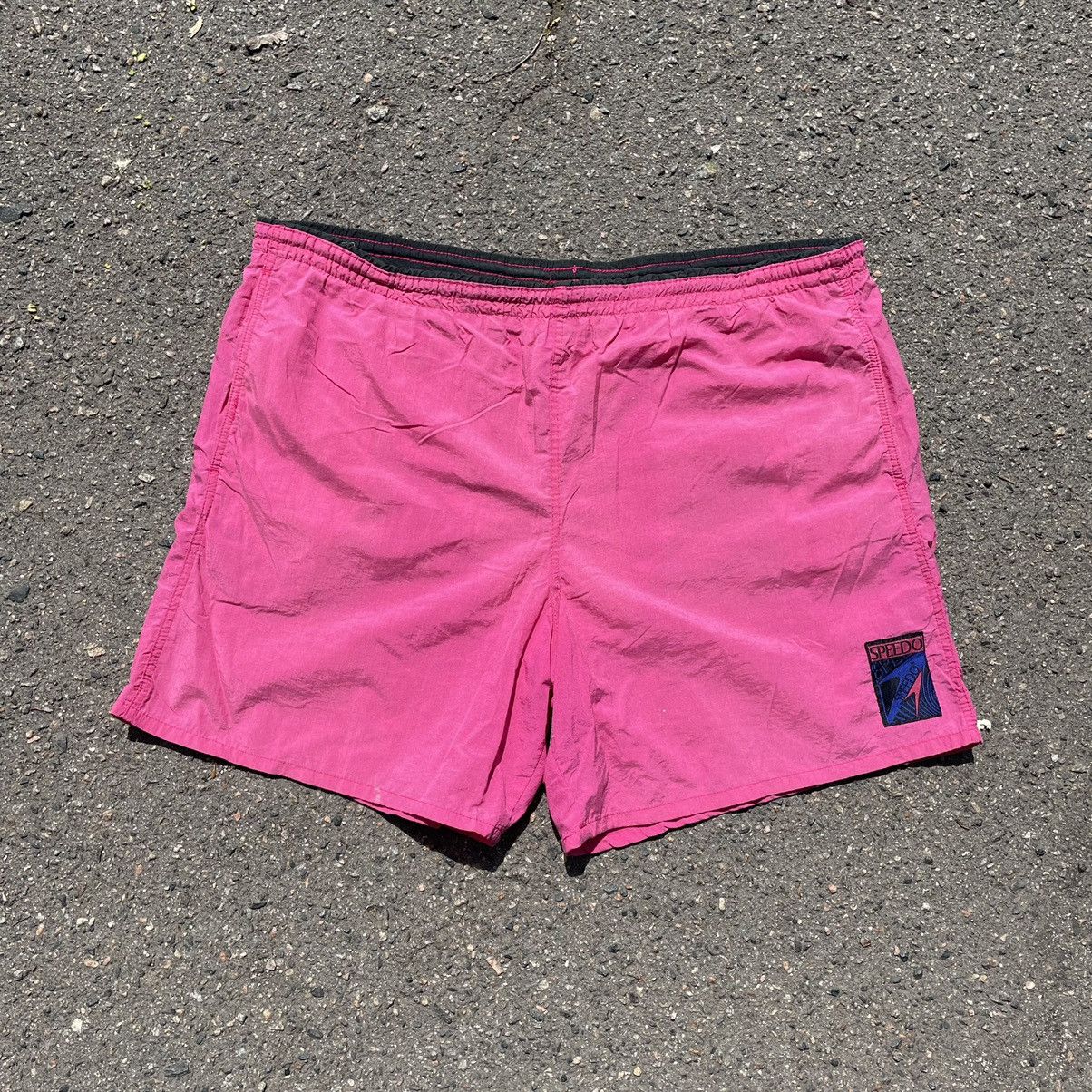 Beauty Beast Vintage 90s Speedo Art Shorts Summer Kanye Travis Style Size US 38 / EU 54 - 1 Thumbnail
