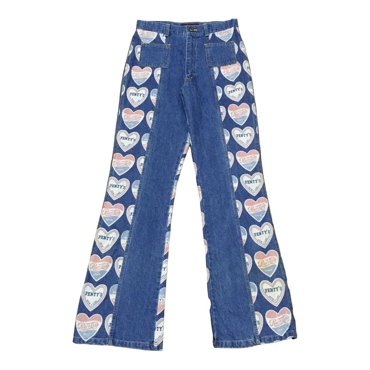 If Six Was Nine × Japanese Brand Rare Vintage Japanese Brand Penthouse Flared Jeans 1990s Size US 27 - 1 Thumbnail