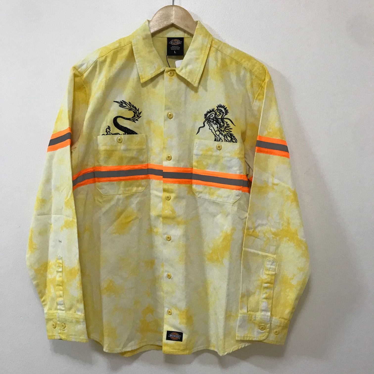 CLOT × Dickies CLOT x DICKIES Long Wang Tie Dye Work Shirt Size US L / EU 52-54 / 3 - 3 Thumbnail