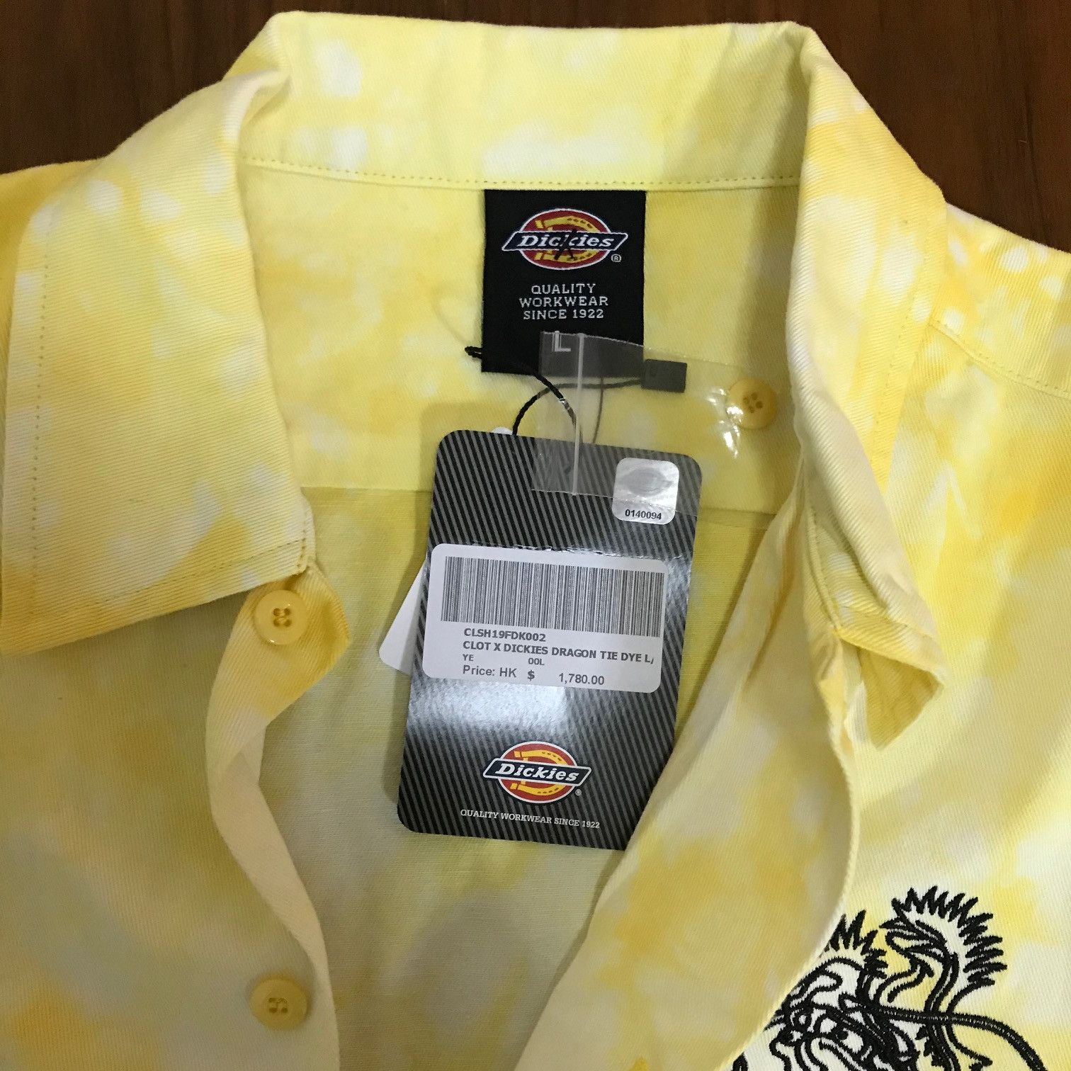 CLOT × Dickies CLOT x DICKIES Long Wang Tie Dye Work Shirt Size US L / EU 52-54 / 3 - 4 Thumbnail