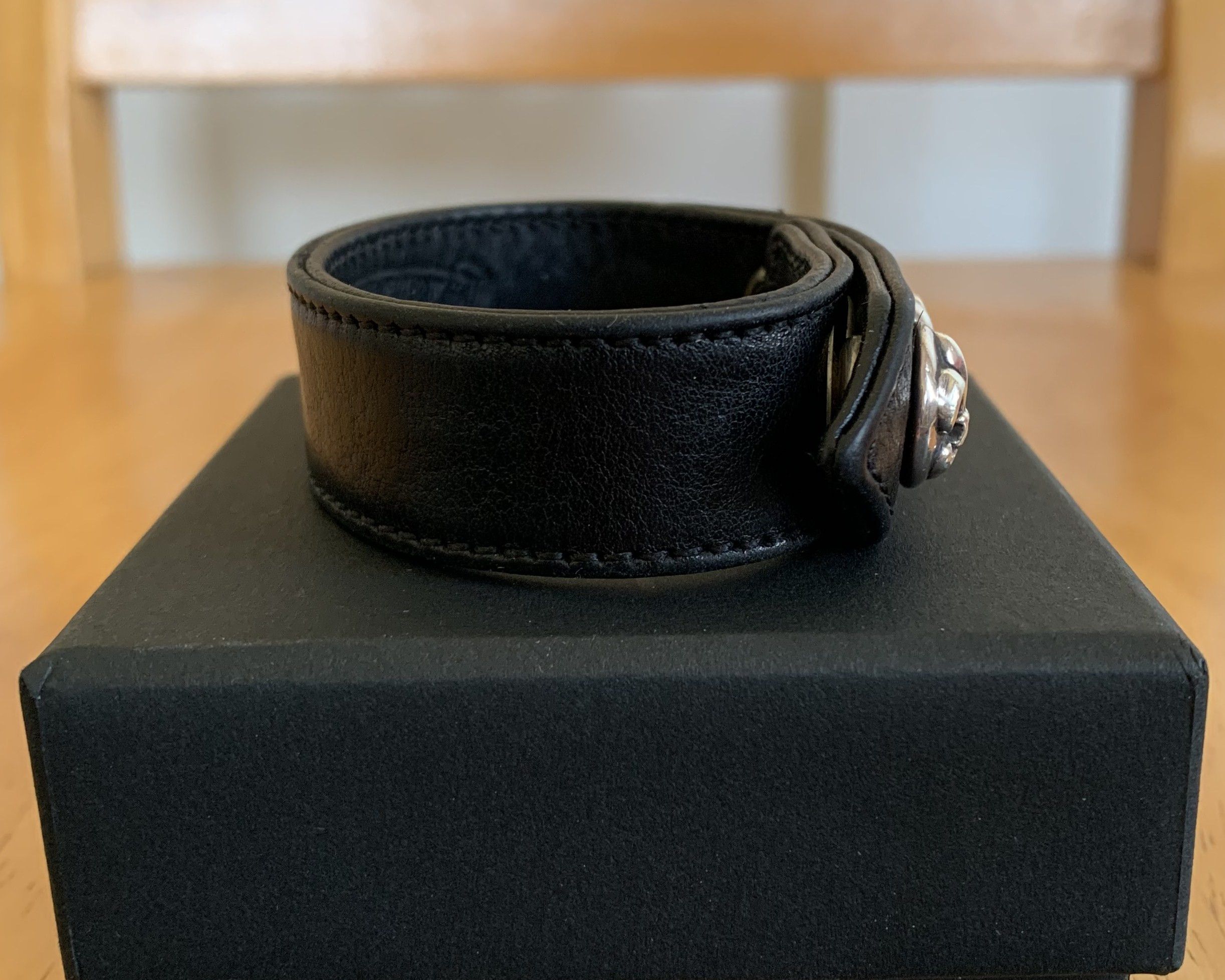 Chrome Hearts Chrome Hearts Adjustable Leather Silver Bracelet Size ONE SIZE - 3 Thumbnail
