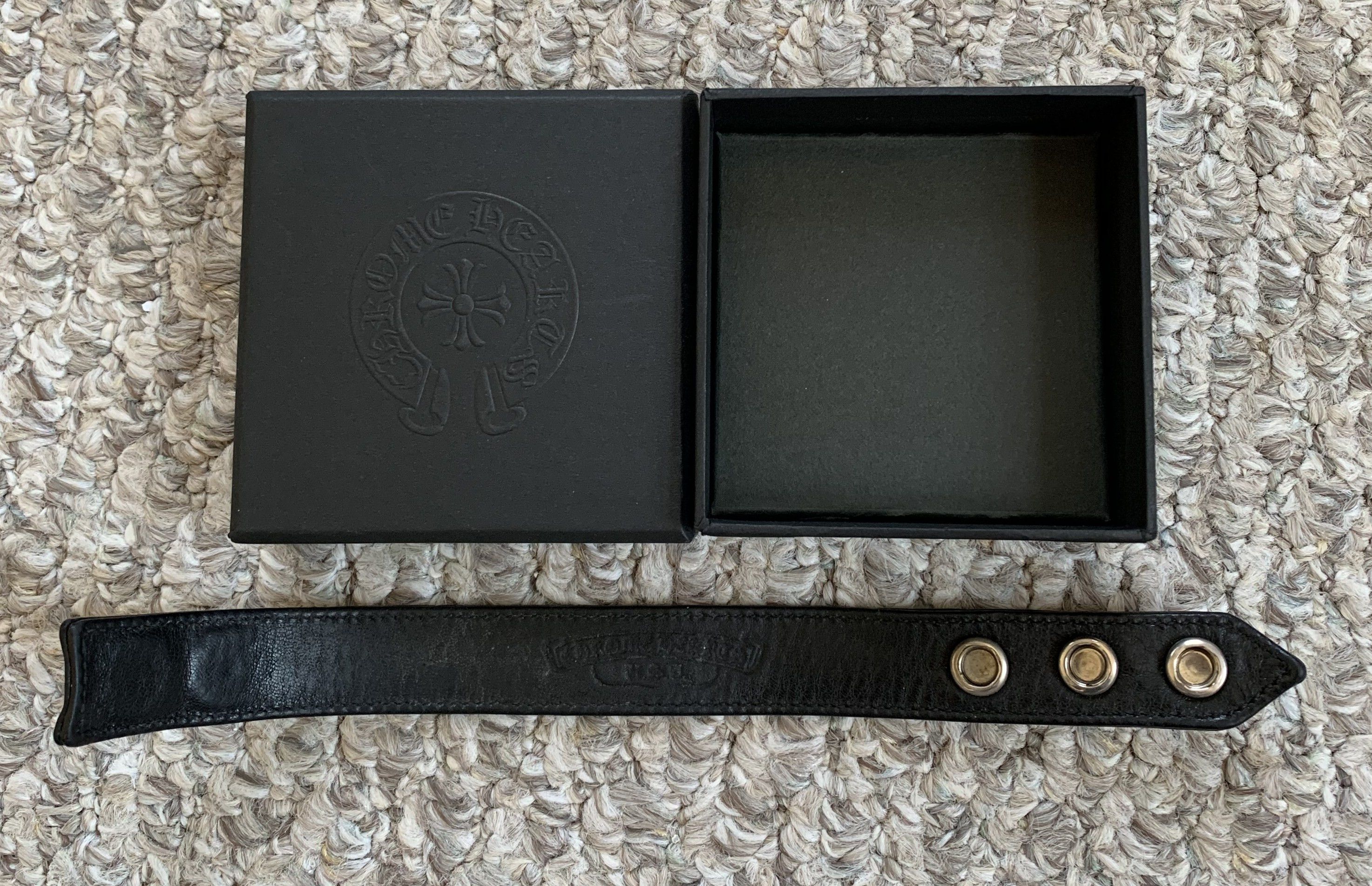 Chrome Hearts Chrome Hearts Adjustable Leather Silver Bracelet Size ONE SIZE - 9 Thumbnail