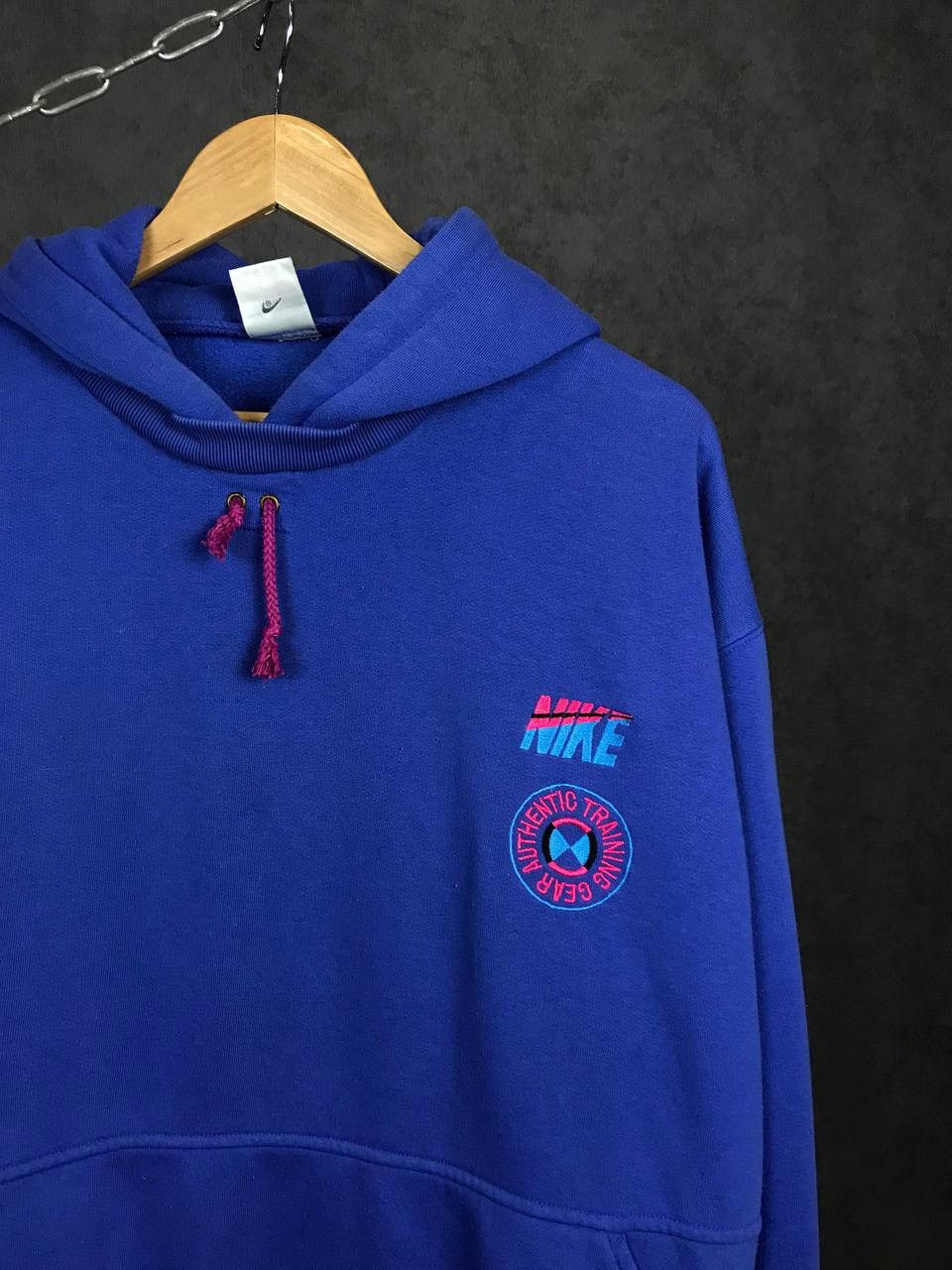 Vintage Nike swoosh streetwear vintage hoodie Size US XL / EU 56 / 4 - 2 Thumbnail