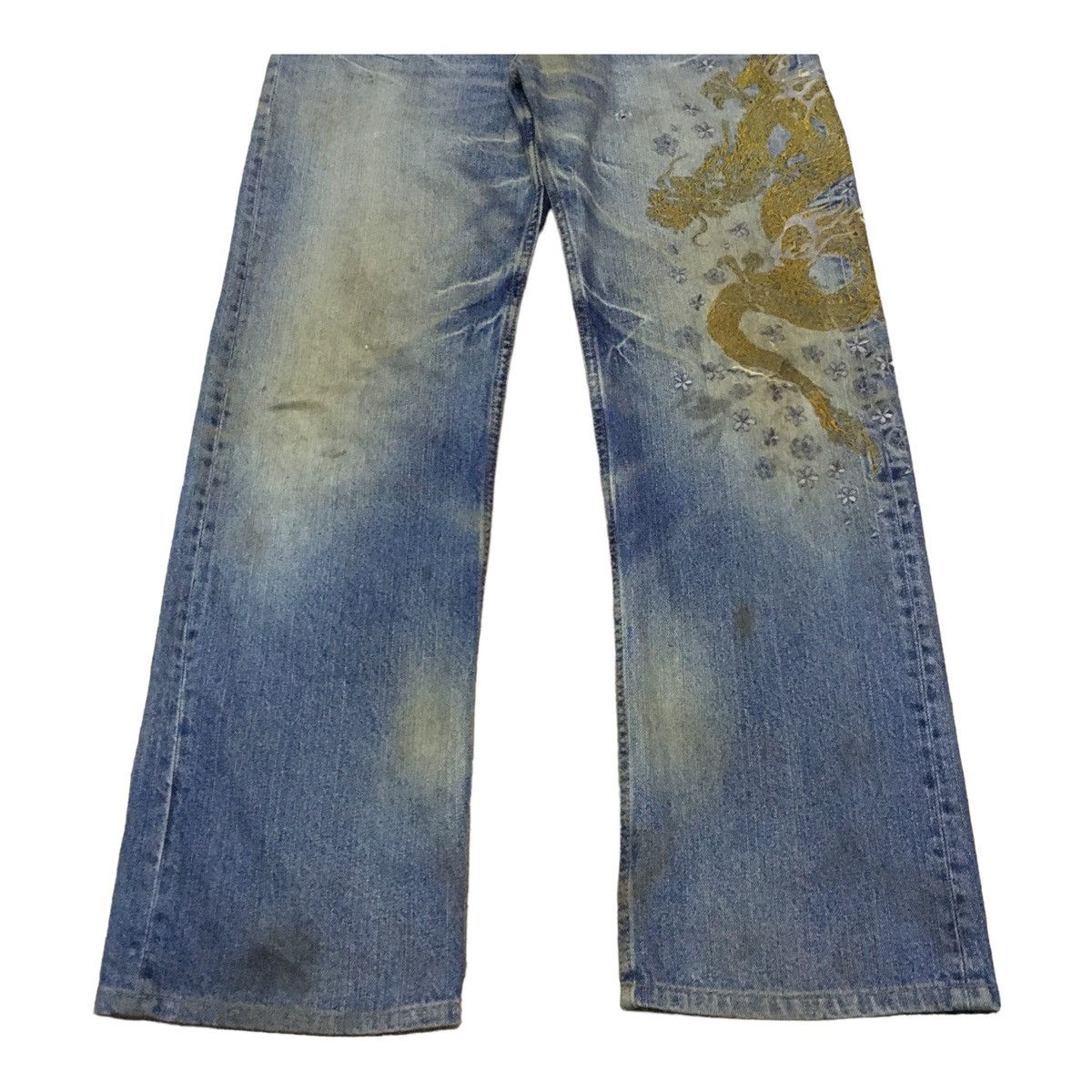 If Six Was Nine × Japanese Brand Rare Design Vintage Japanese Brand Sukajan Jeans 1990s Size US 34 / EU 50 - 5 Thumbnail