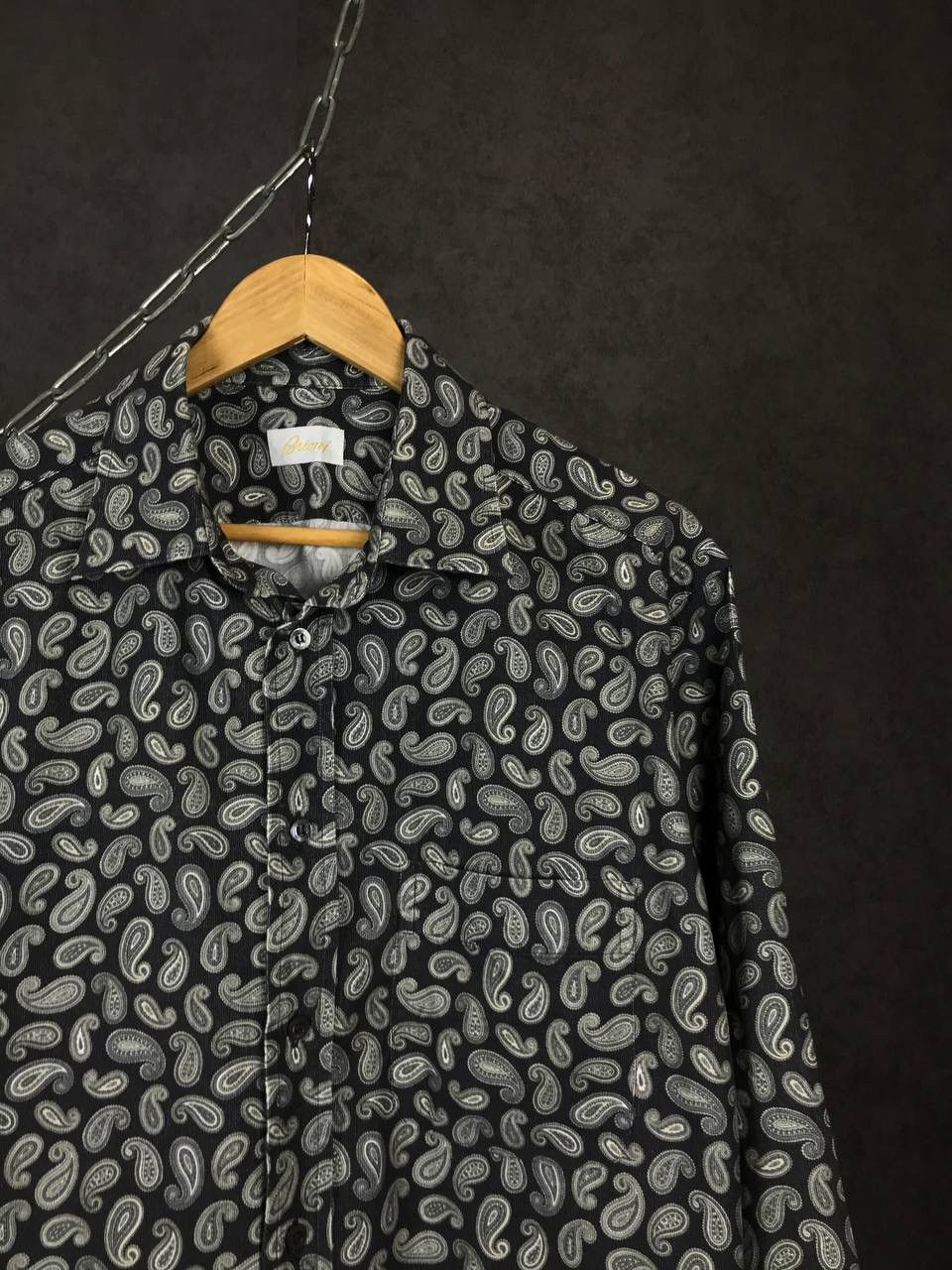 Brioni Brioni luxury street fashion overprinted shirt Size US L / EU 52-54 / 3 - 2 Thumbnail