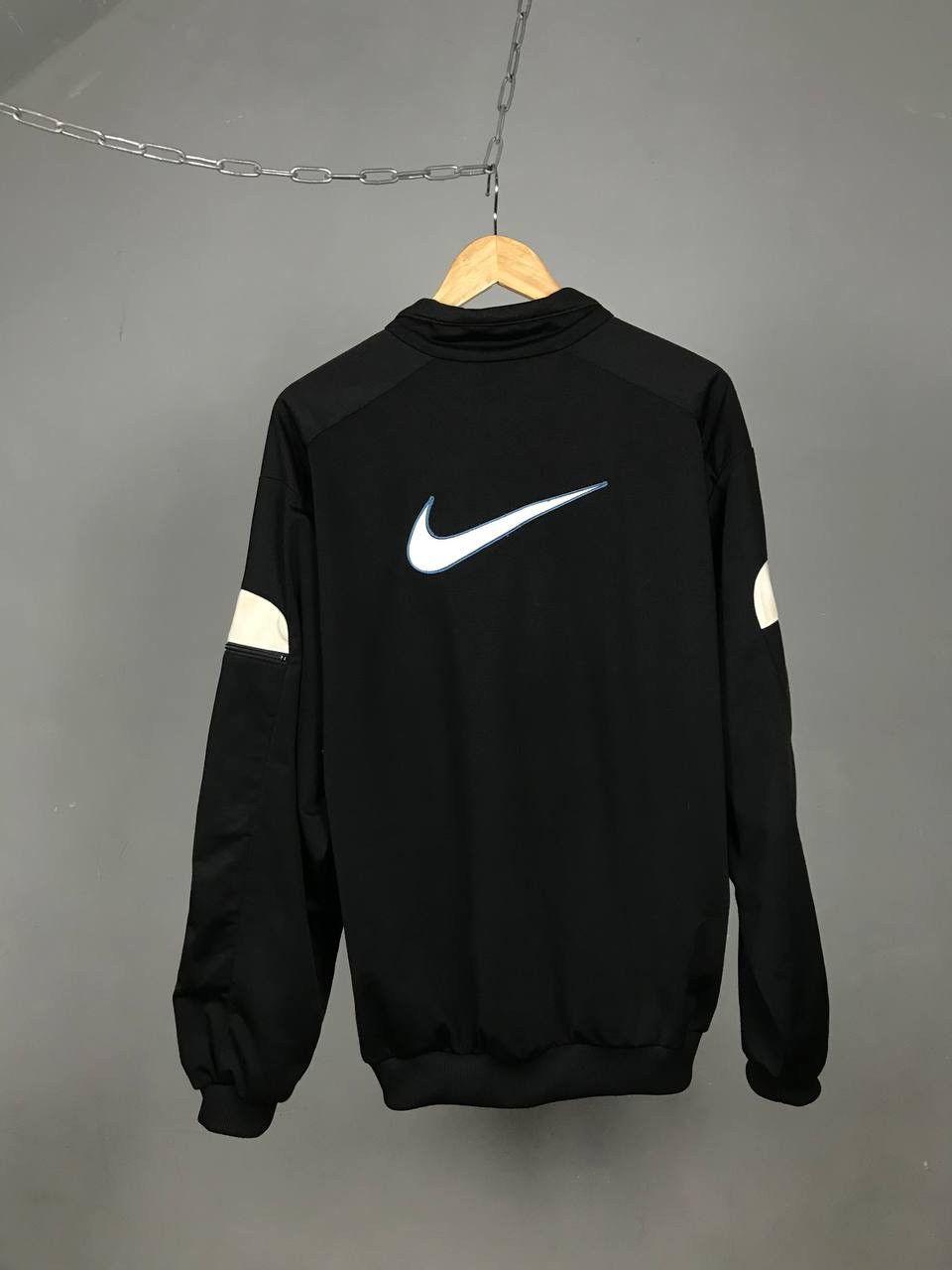 Vintage Nike big swoosh streetwear vintage zip sweatshirt olimp Size US M / EU 48-50 / 2 - 8 Thumbnail