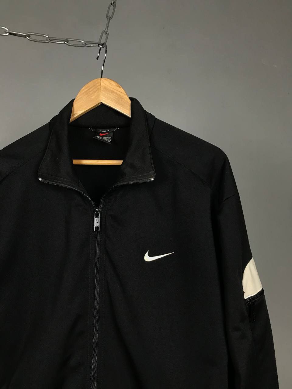Vintage Nike big swoosh streetwear vintage zip sweatshirt olimp Size US M / EU 48-50 / 2 - 2 Thumbnail