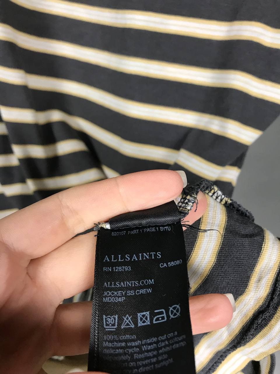 Allsaints Allsaints luxury streetwear multicolor tee Size US L / EU 52-54 / 3 - 6 Thumbnail