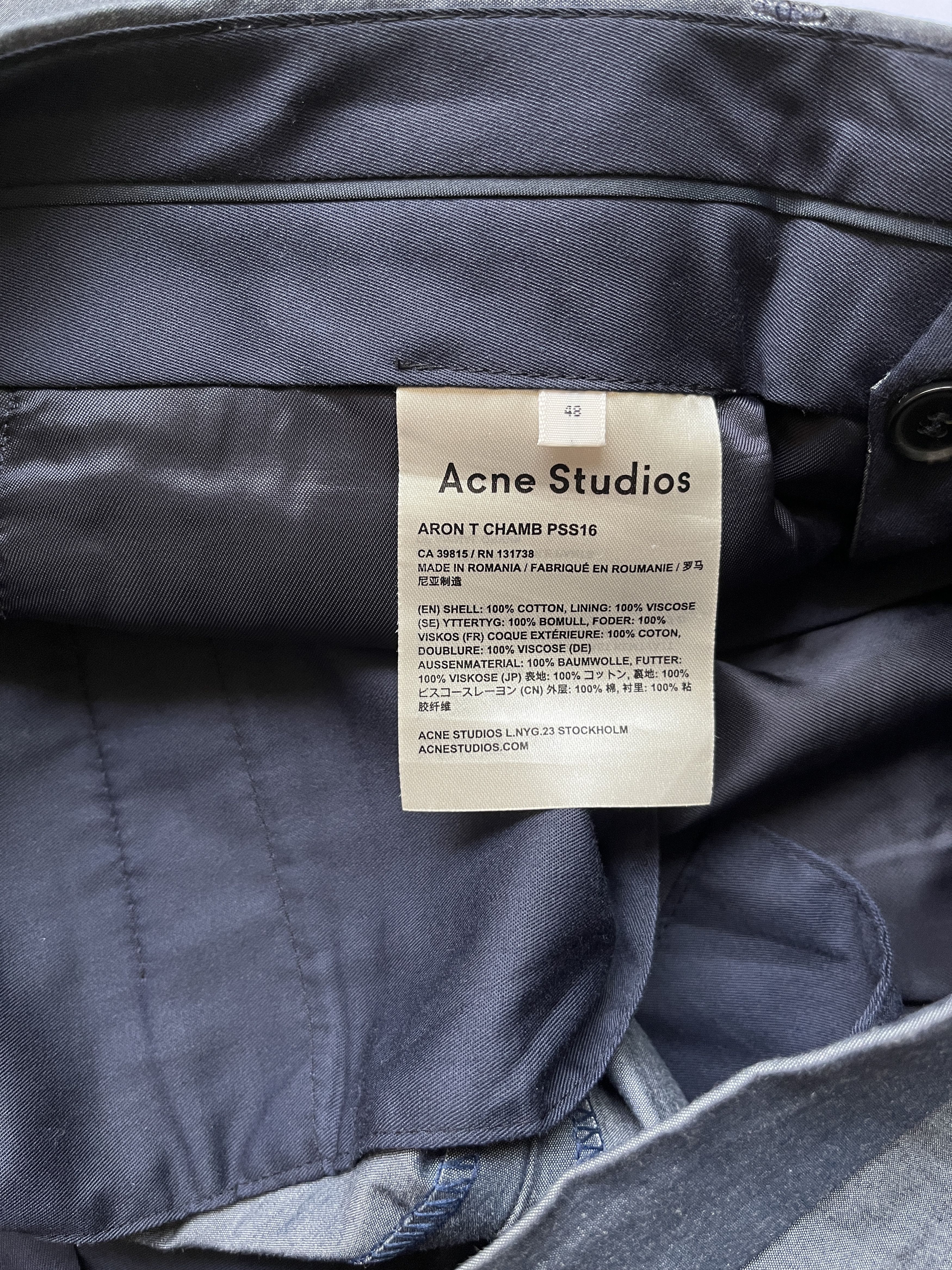 Acne Studios ⚡️QUICK SALE⚡️Acne Studios Grey with Blue Tinge Pants Size US 32 / EU 48 - 4 Thumbnail