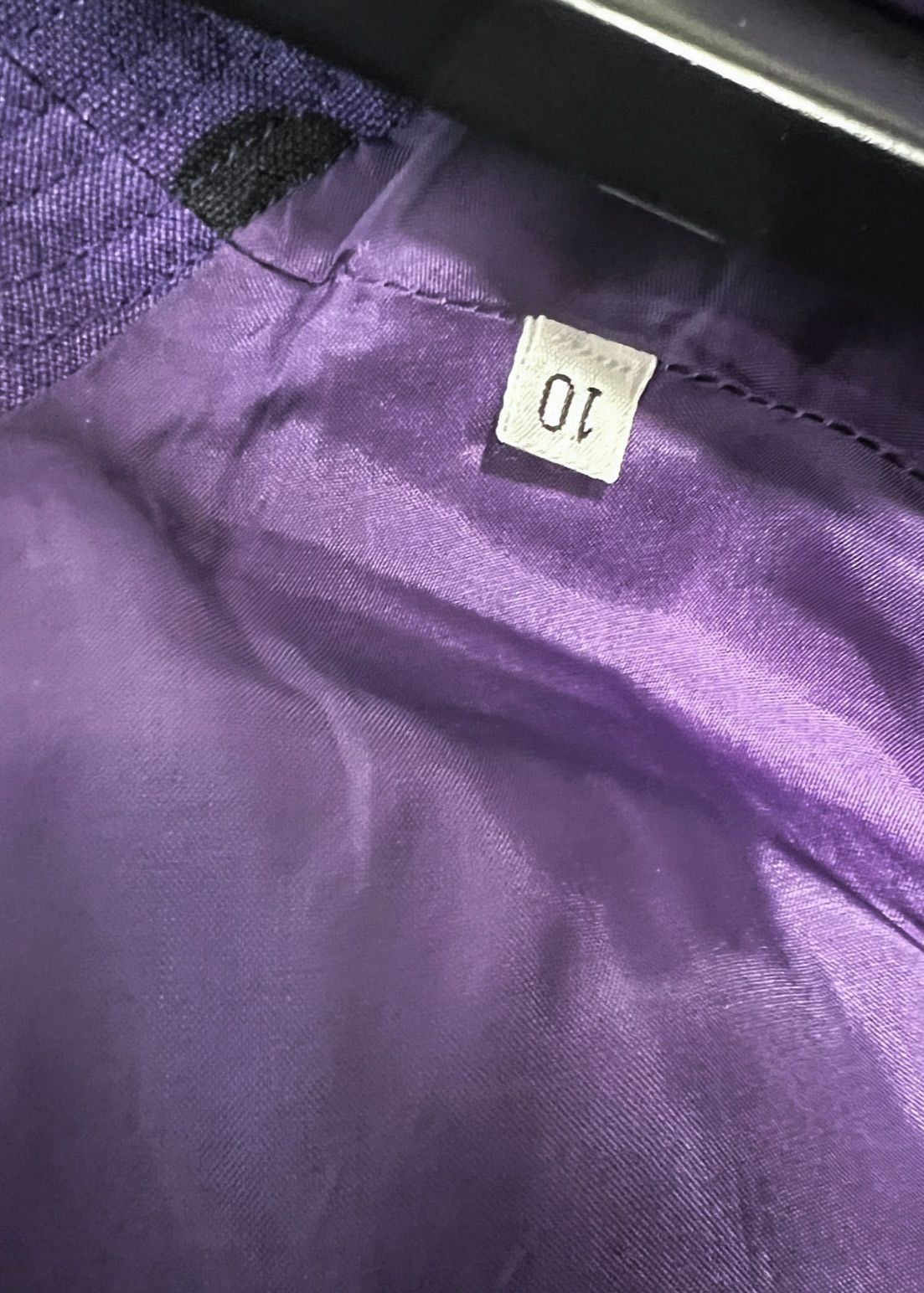 Versace Gianni Versace Purple Flower Leopard Print Vintage Blazer Size L / US 10 / IT 46 - 7 Thumbnail