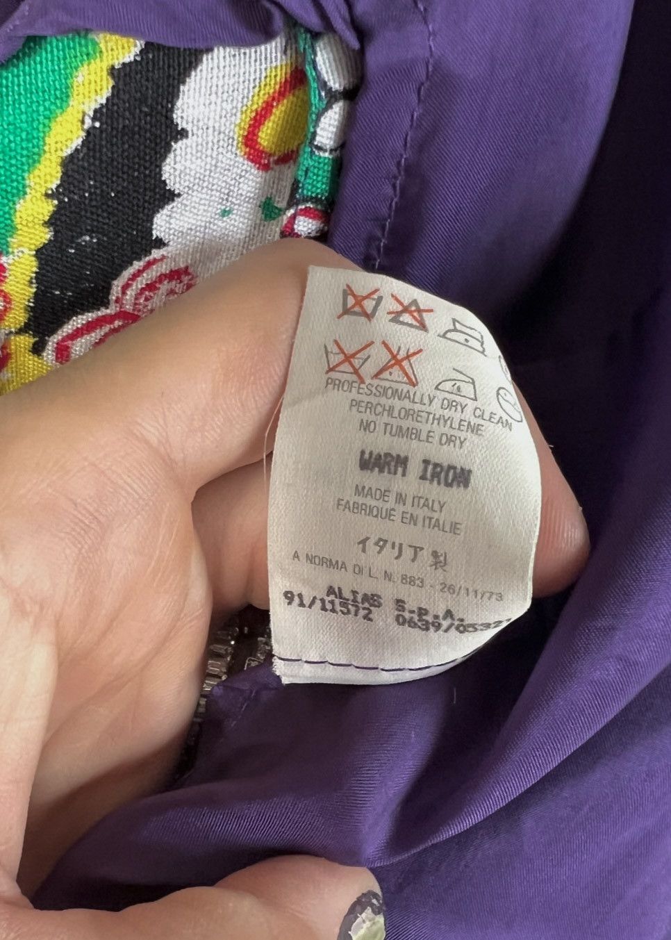 Versace Gianni Versace Purple Flower Leopard Print Vintage Blazer Size L / US 10 / IT 46 - 6 Thumbnail