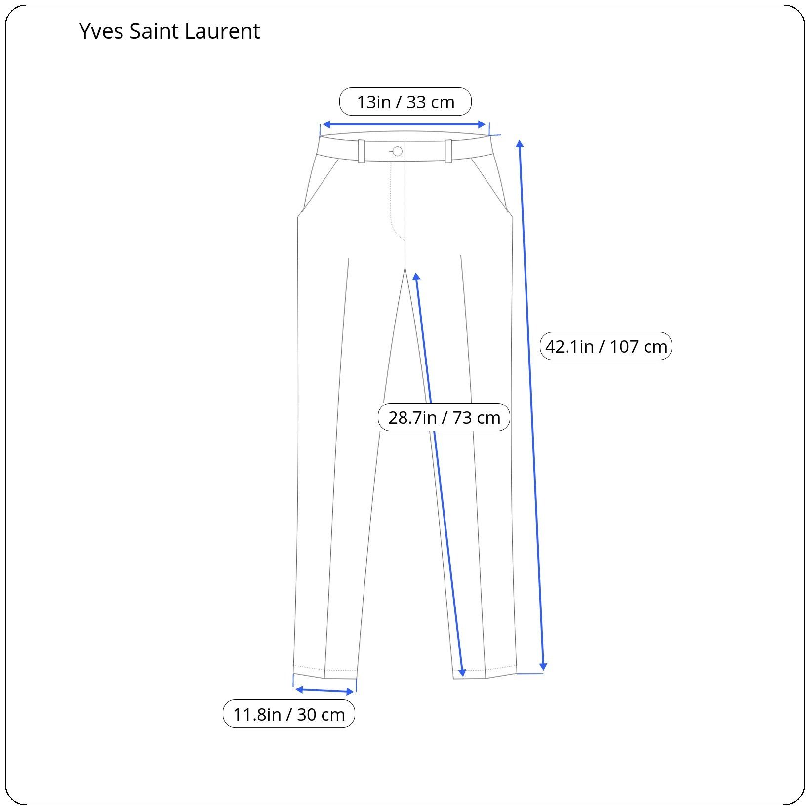 Yves Saint Laurent ⚡️QUICK SALE⚡️2010 YSL Rive Gauche Black Trousers Pants Size 26" / US 2 / IT 38 - 8 Thumbnail