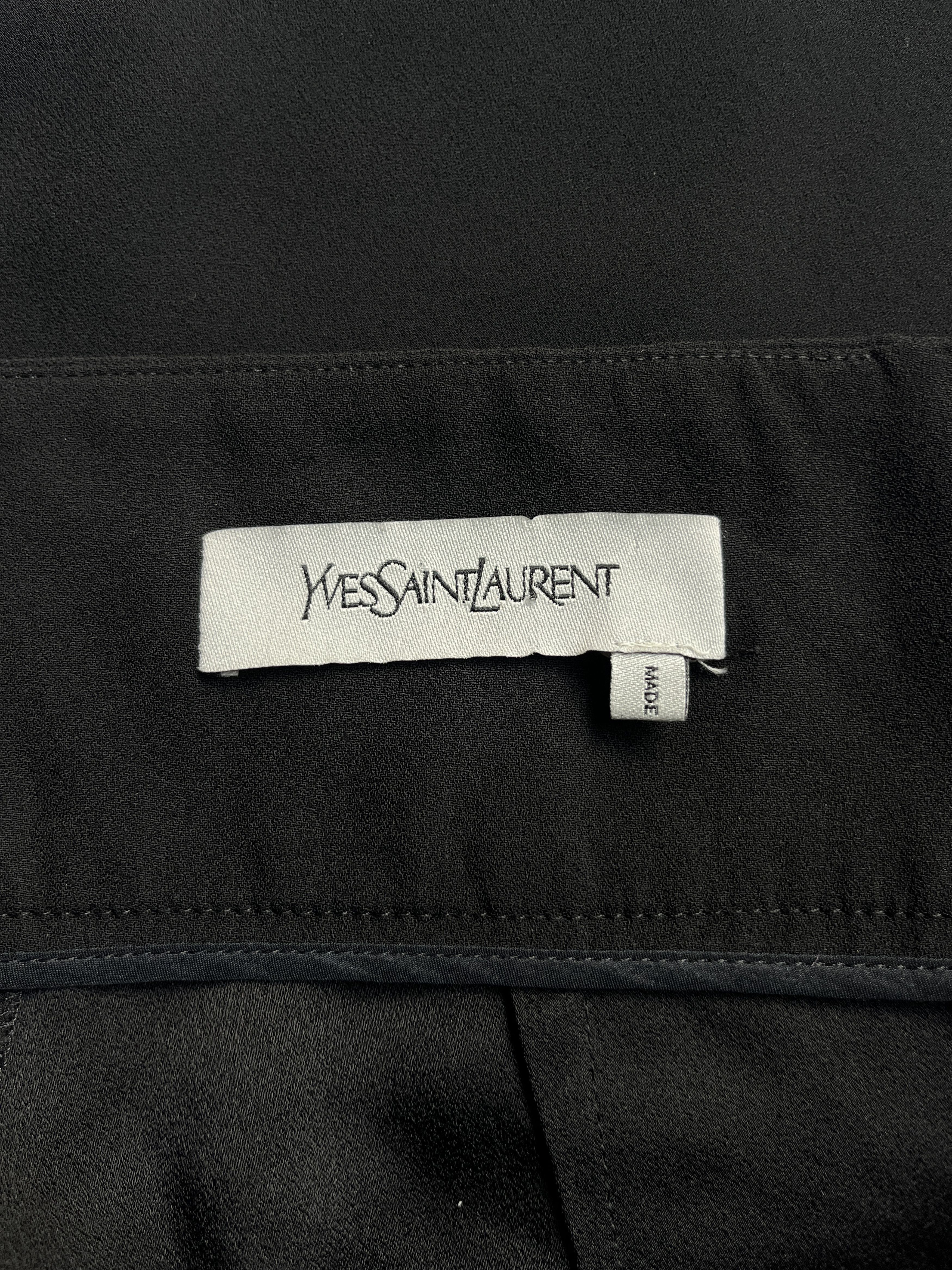 Yves Saint Laurent ⚡️QUICK SALE⚡️2010 YSL Rive Gauche Black Trousers Pants Size 26" / US 2 / IT 38 - 5 Thumbnail