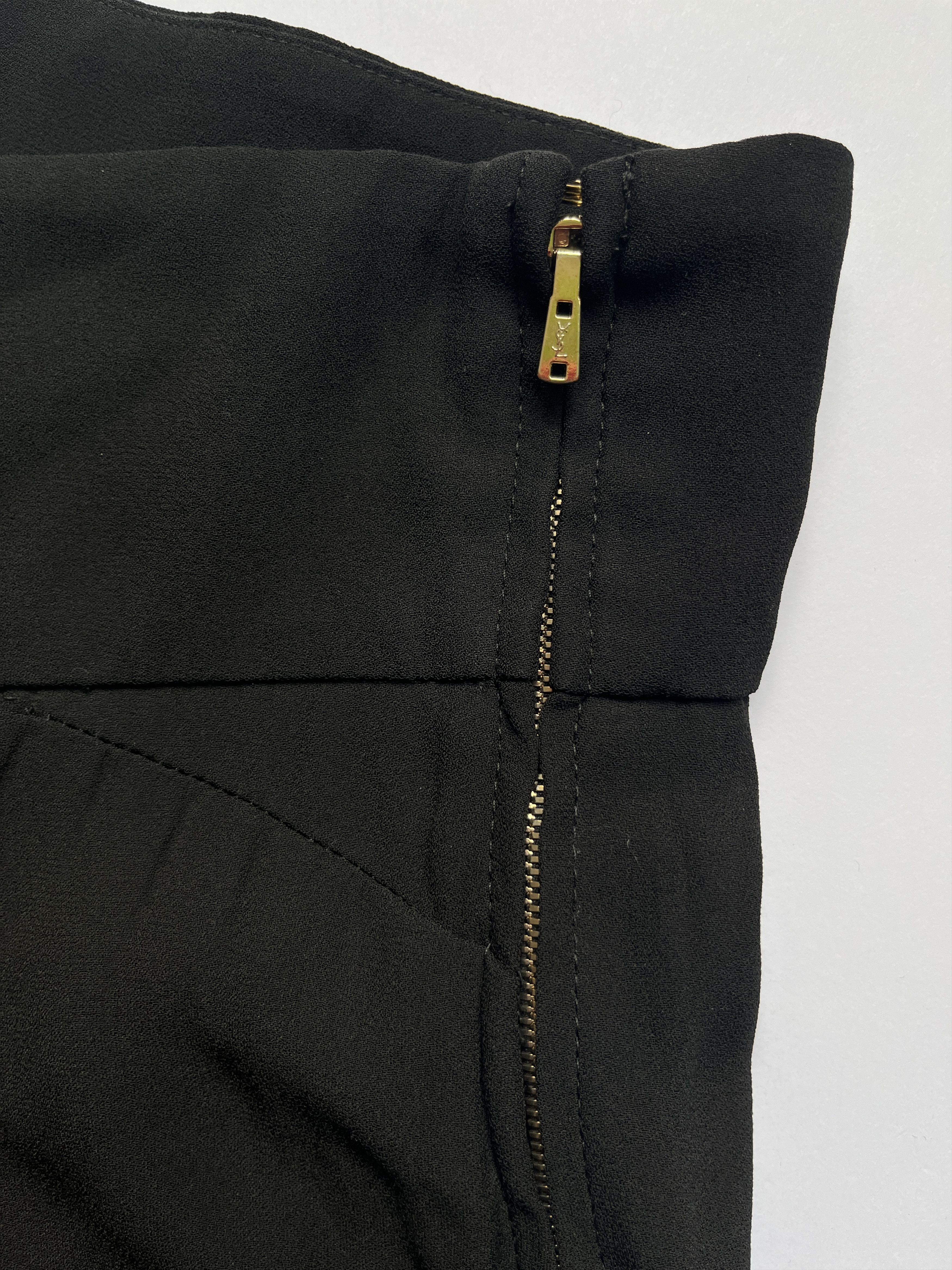 Yves Saint Laurent ⚡️QUICK SALE⚡️2010 YSL Rive Gauche Black Trousers Pants Size 26" / US 2 / IT 38 - 3 Thumbnail