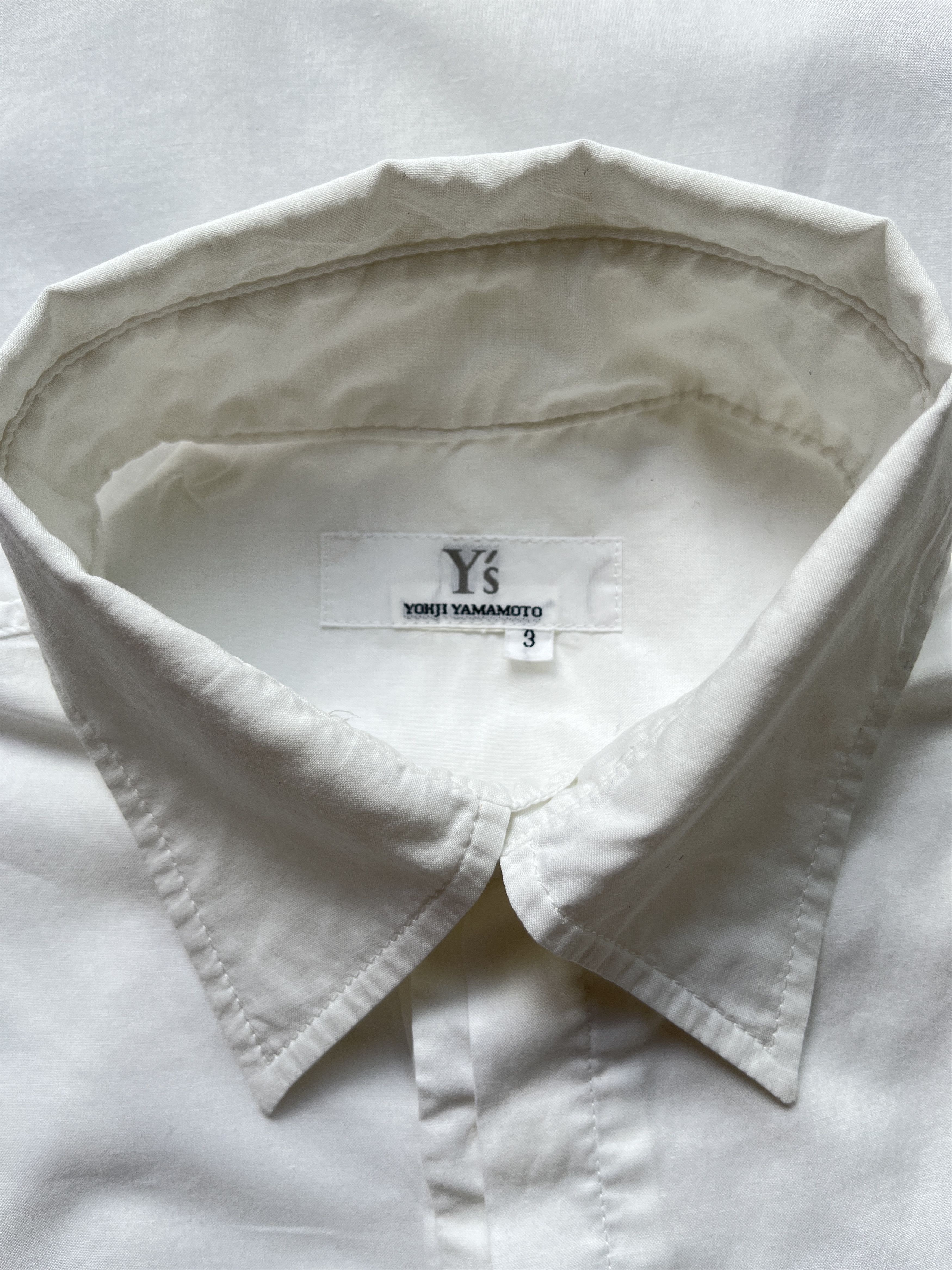 Y's Y's White Short Sleeve Shirt Size US M / EU 48-50 / 2 - 4 Thumbnail