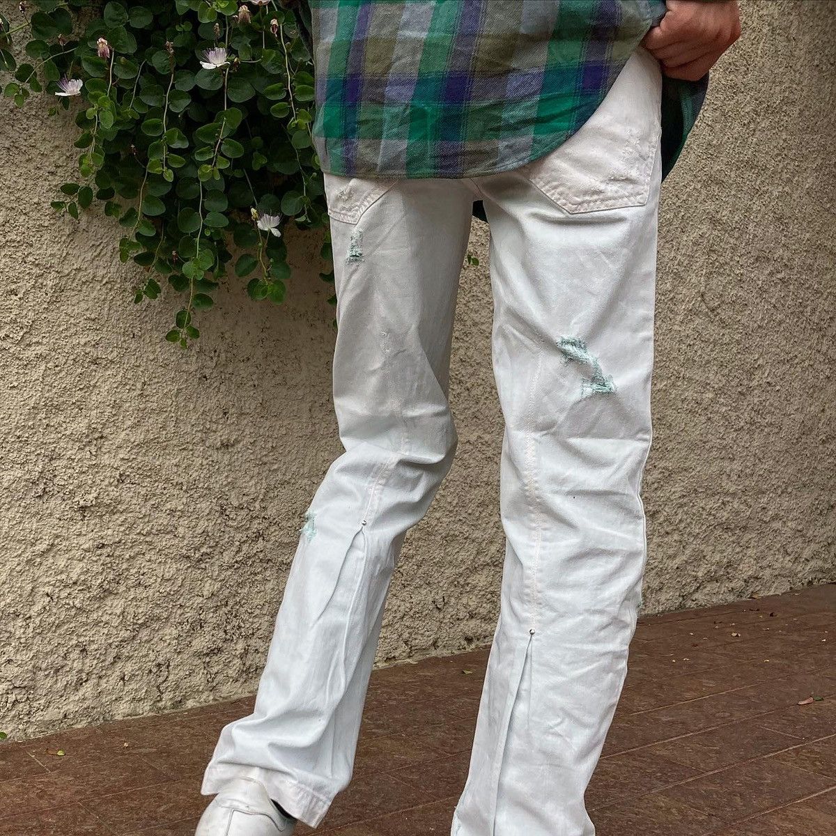 Just Cavalli × Roberto Cavalli DISTRESSED TURQUOISE JEANS Size US 28 / EU 44 - 3 Thumbnail