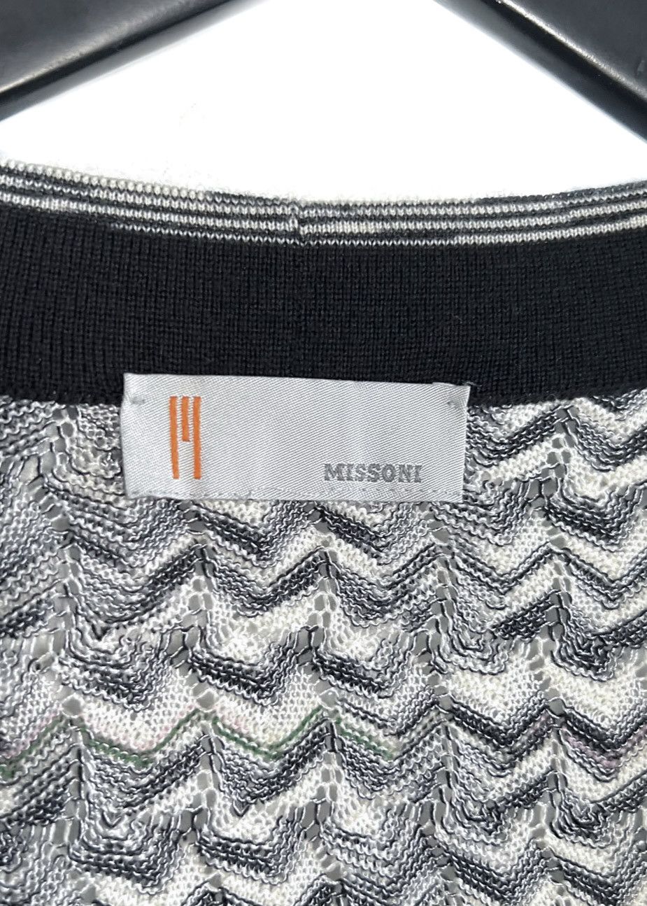 Missoni M Missoni Black White Wrap Cardigan Size M / US 6-8 / IT 42-44 - 3 Thumbnail