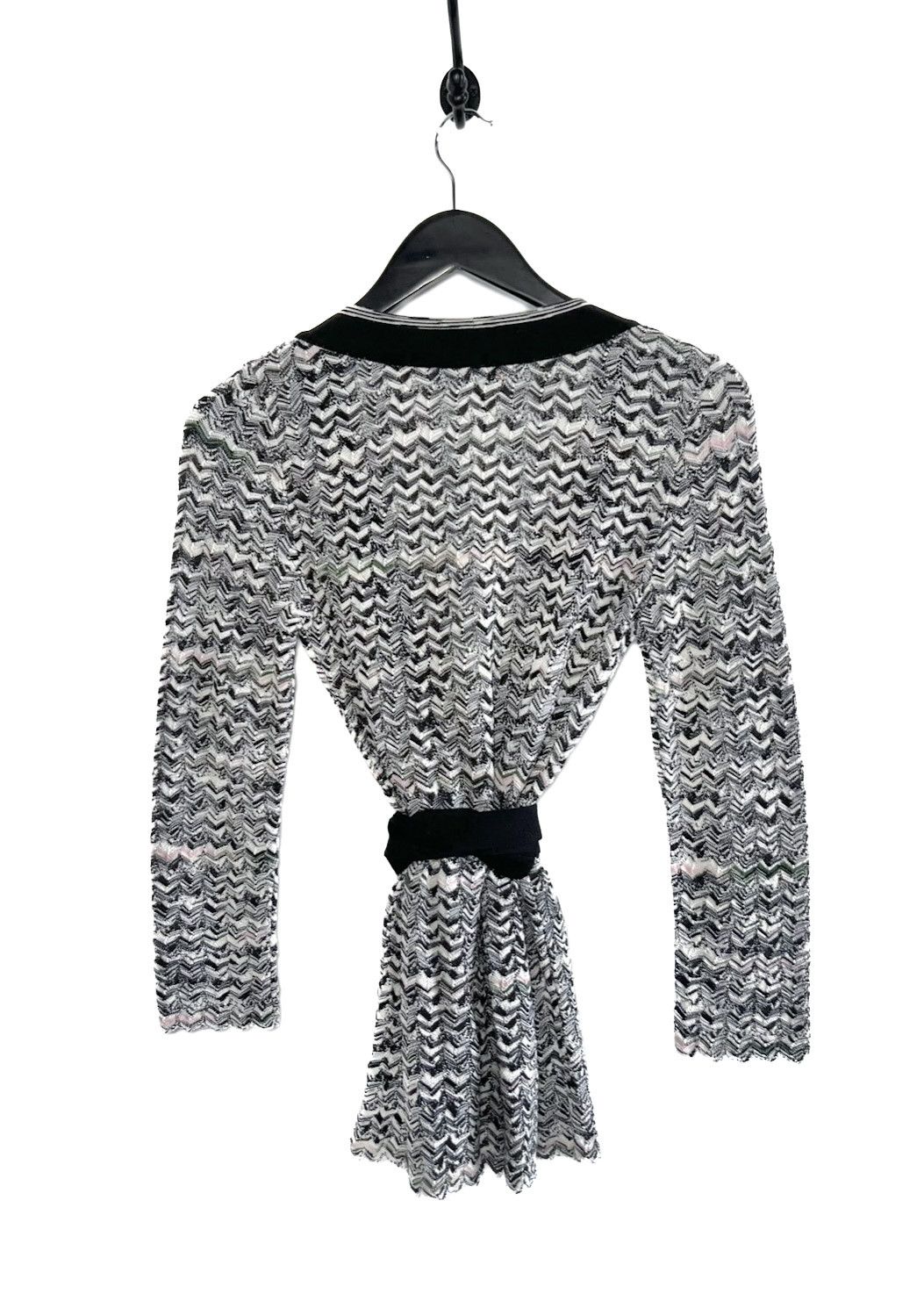 Missoni M Missoni Black White Wrap Cardigan Size M / US 6-8 / IT 42-44 - 2 Thumbnail