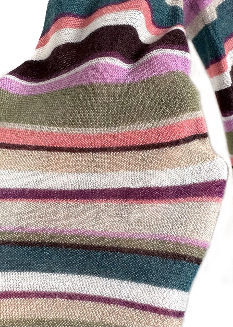 Marc Jacobs Marc Jacobs Multi Striped Cashmere Silk Sweater Size M / US 6-8 / IT 42-44 - 5 Thumbnail