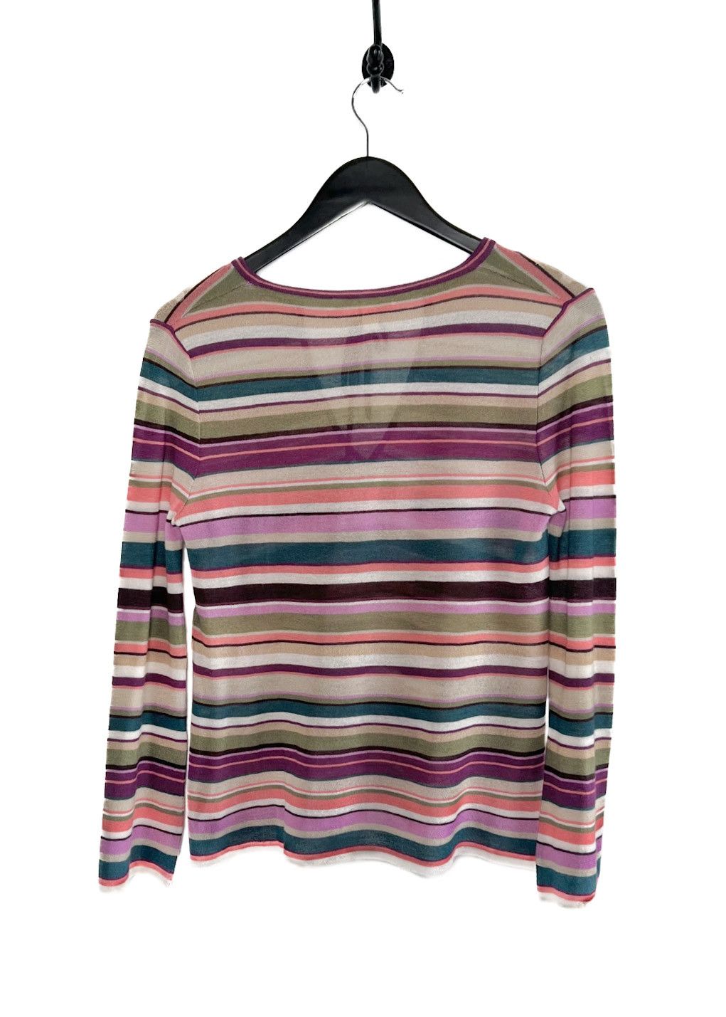 Marc Jacobs Marc Jacobs Multi Striped Cashmere Silk Sweater Size M / US 6-8 / IT 42-44 - 2 Thumbnail