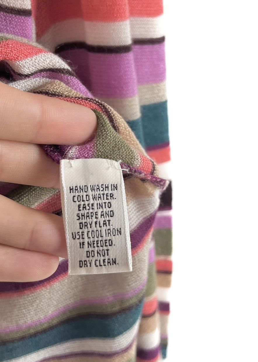 Marc Jacobs Marc Jacobs Multi Striped Cashmere Silk Sweater Size M / US 6-8 / IT 42-44 - 4 Thumbnail