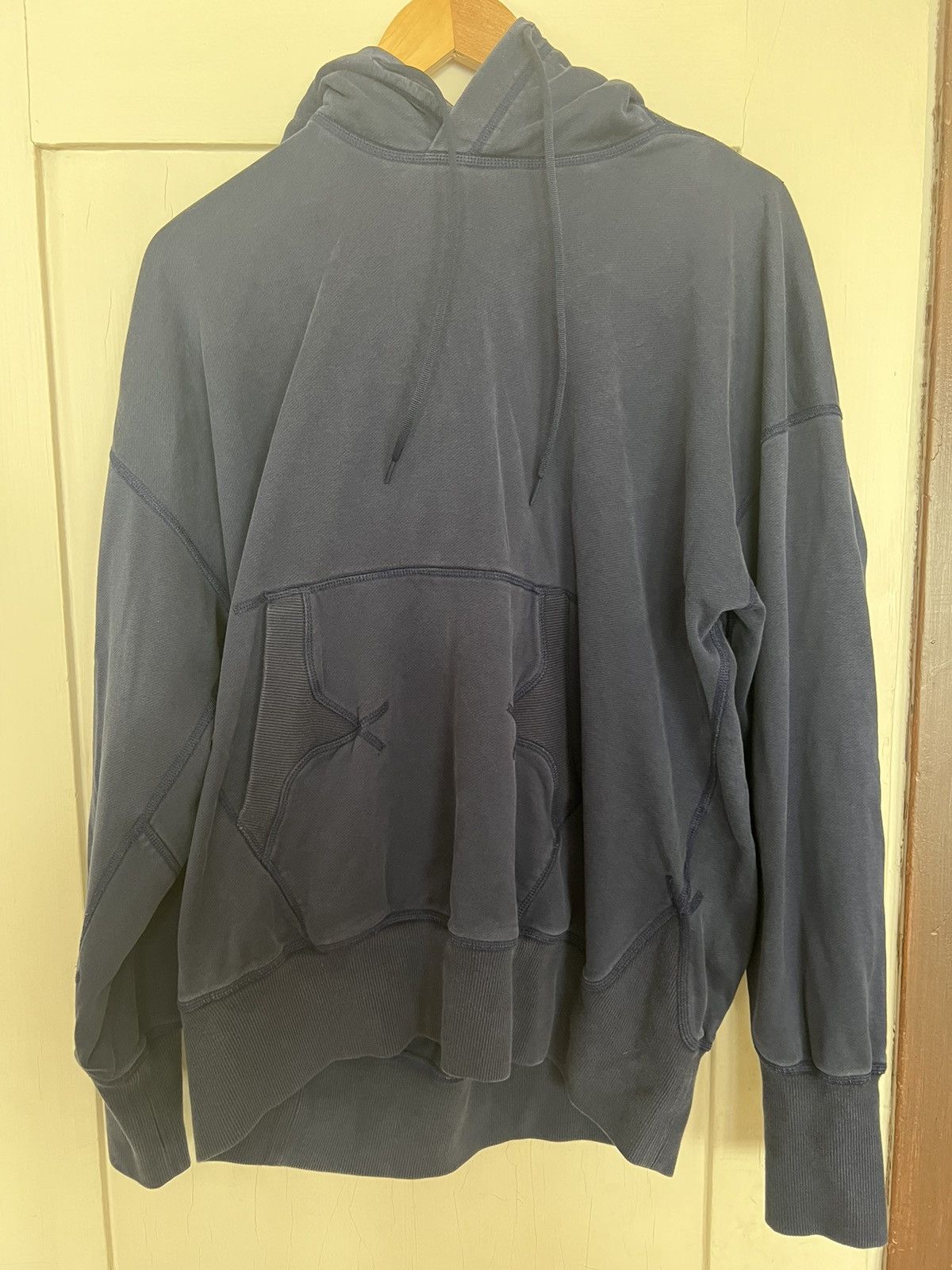 Y-3 Y3 / adidas - Yohji Yamamoto Stacked Logo Hoodie Indigo Size US L / EU 52-54 / 3 - 4 Preview