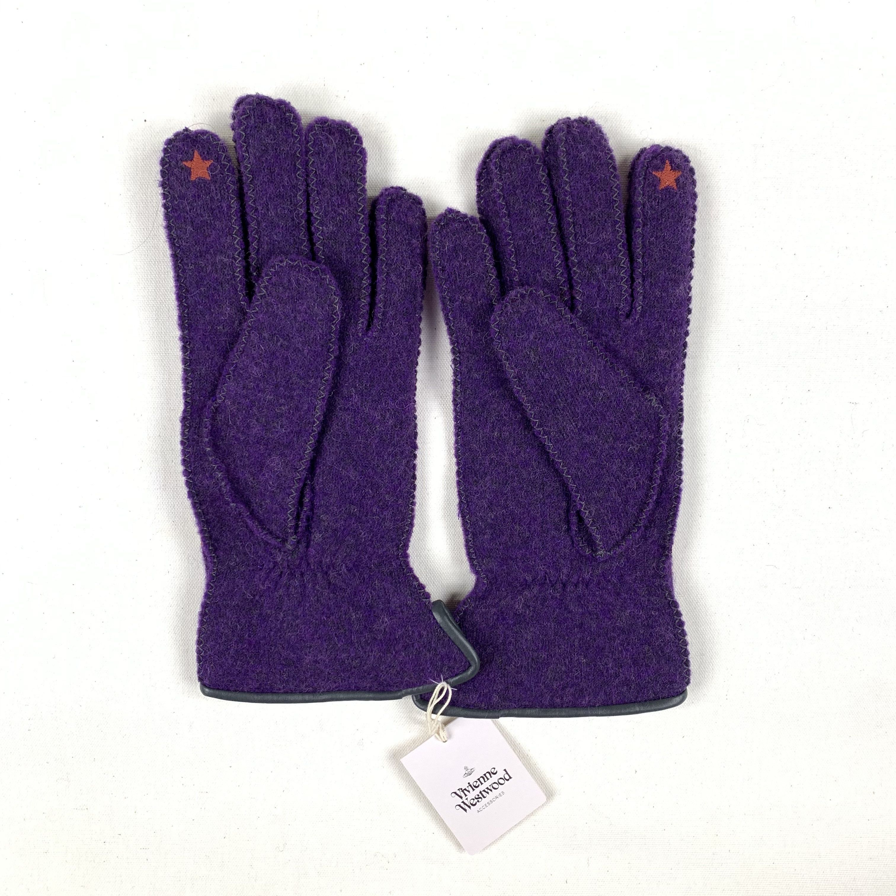 Vivienne Westwood Chaos / Anarchy Gloves (Purple) Size ONE SIZE - 3 Thumbnail