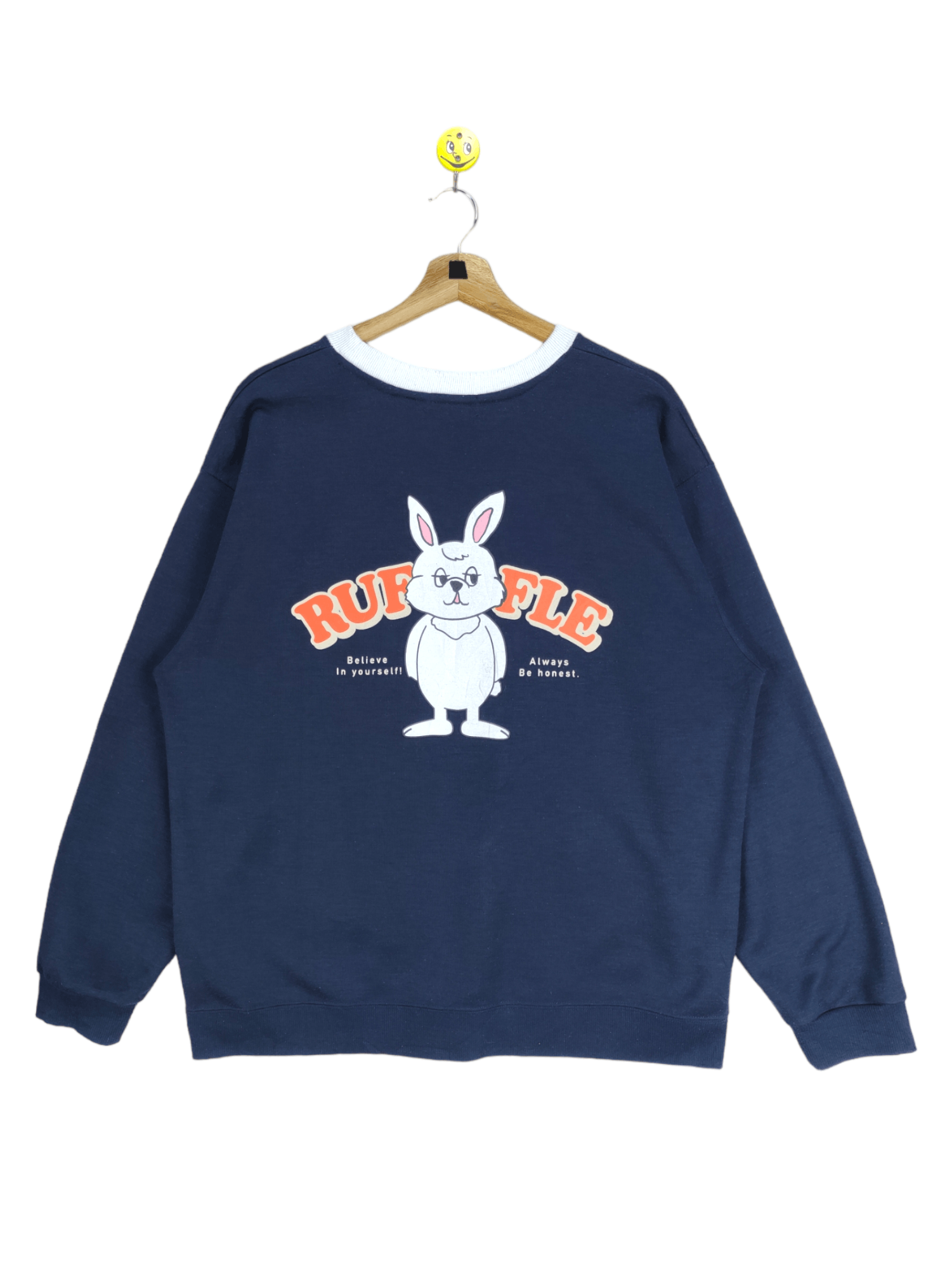 Japanese Brand Steals🔥Sweatshirt Ruffle Rabbit Backhit Size L / US 10 / IT 46 - 1 Thumbnail