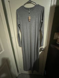 Skims Terry Cloth Slip Dress plus size 4xl Marble White Kim Kardashian