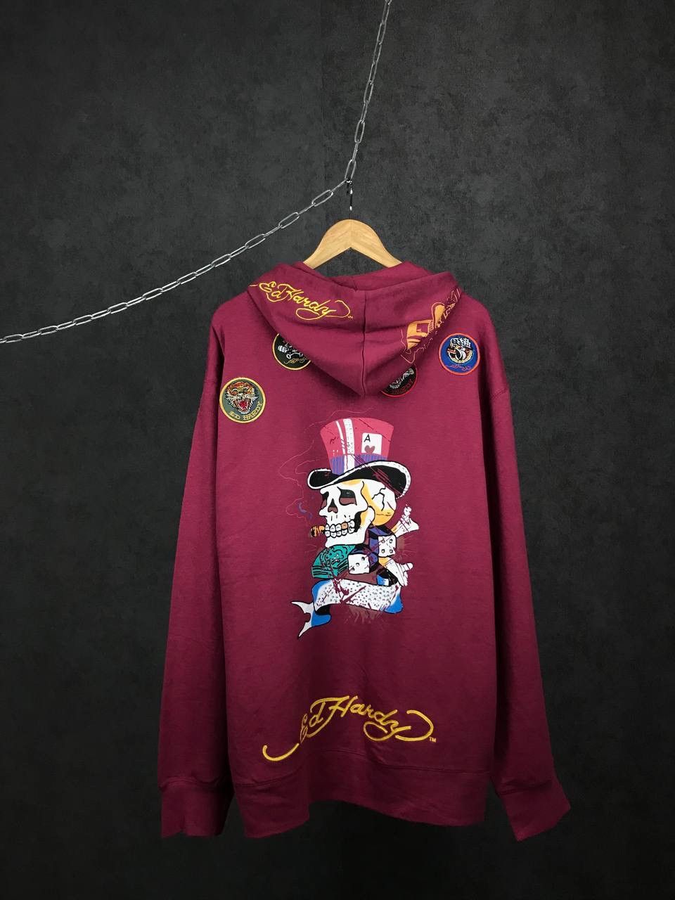 Christian Audigier Ed Hardy Christian Audigier designer overprinted hoodie Size US XXL / EU 58 / 5 - 3 Thumbnail