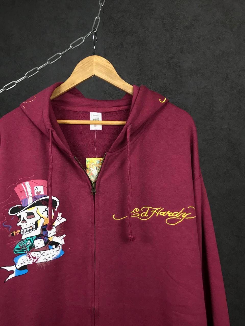 Christian Audigier Ed Hardy Christian Audigier designer overprinted hoodie Size US XXL / EU 58 / 5 - 2 Thumbnail