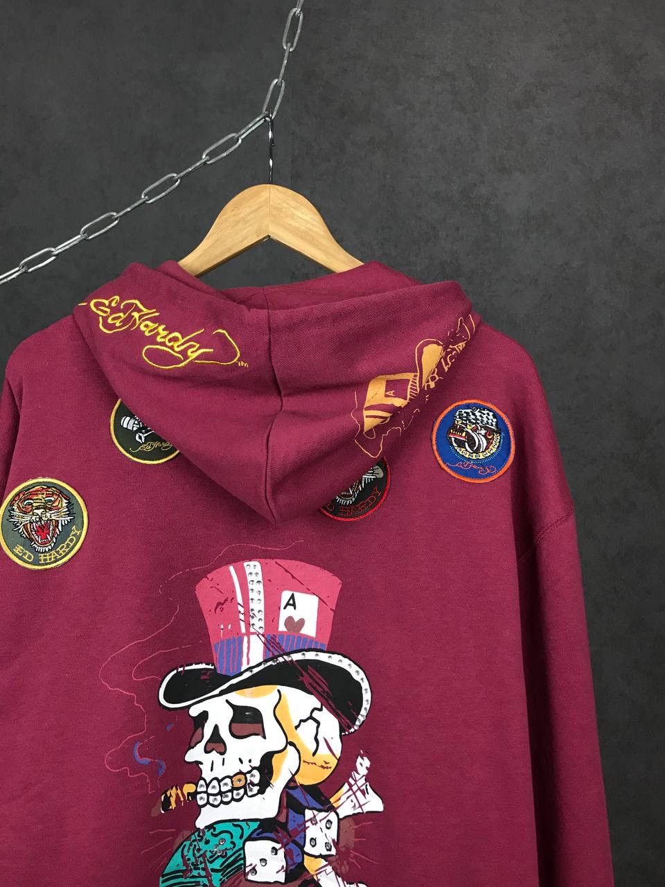 Christian Audigier Ed Hardy Christian Audigier designer overprinted hoodie Size US XXL / EU 58 / 5 - 5 Thumbnail
