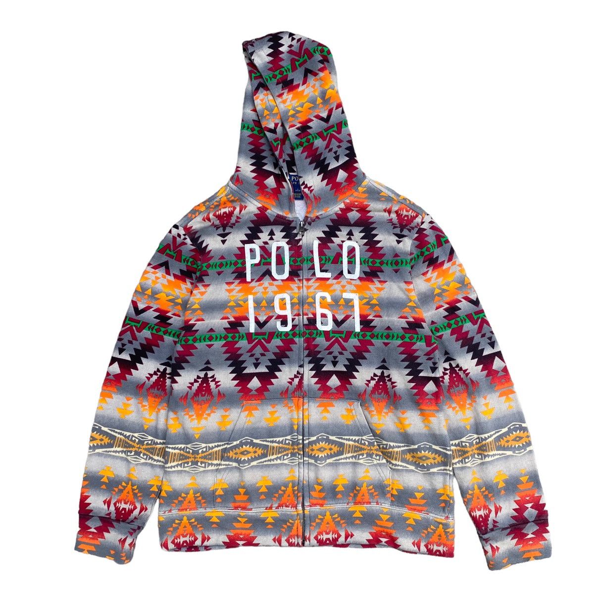 image of Polo Ralph Laurent 1967 Navajo Zip Hoodie, Men's (Size Large)