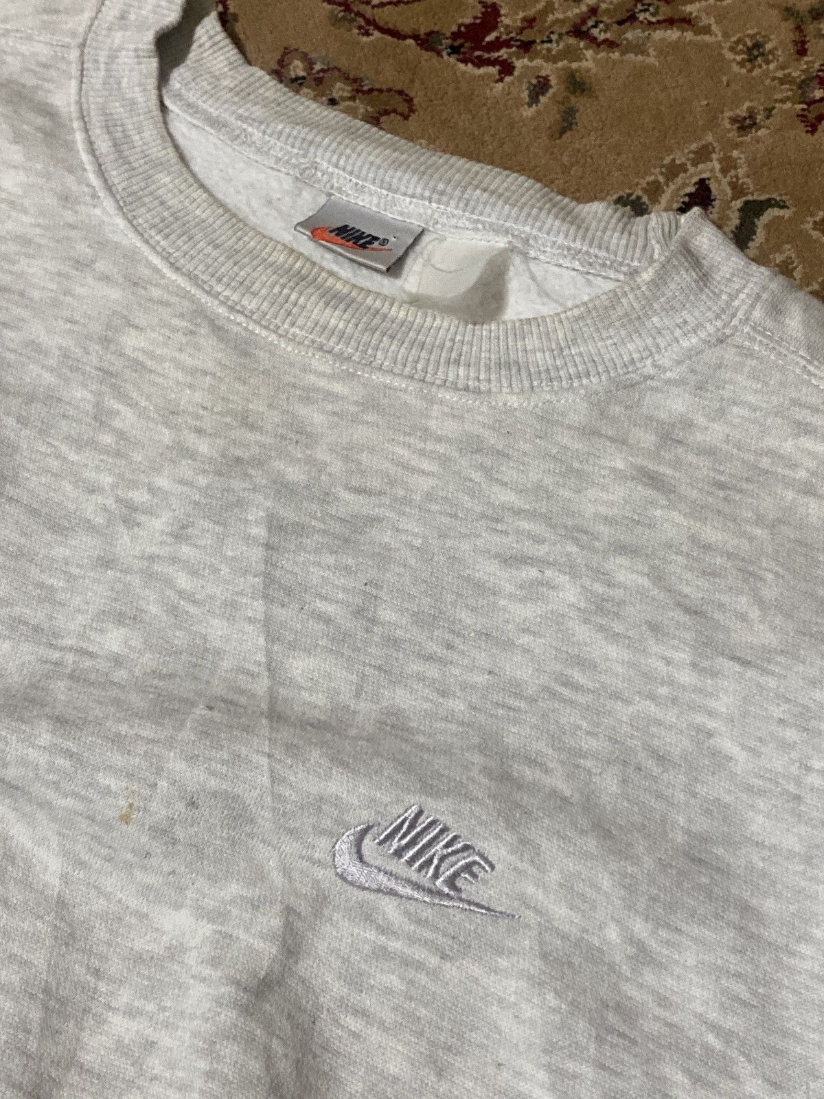 Nike × Vintage Vintage Nike Sweatshirt Rare Colour Grey on Grey Size US XL / EU 56 / 4 - 3 Thumbnail