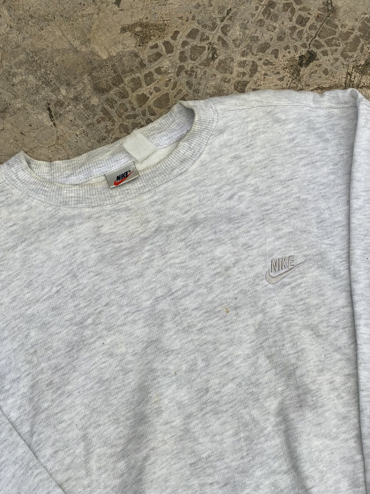 Nike × Vintage Vintage Nike Sweatshirt Rare Colour Grey on Grey Size US XL / EU 56 / 4 - 2 Thumbnail