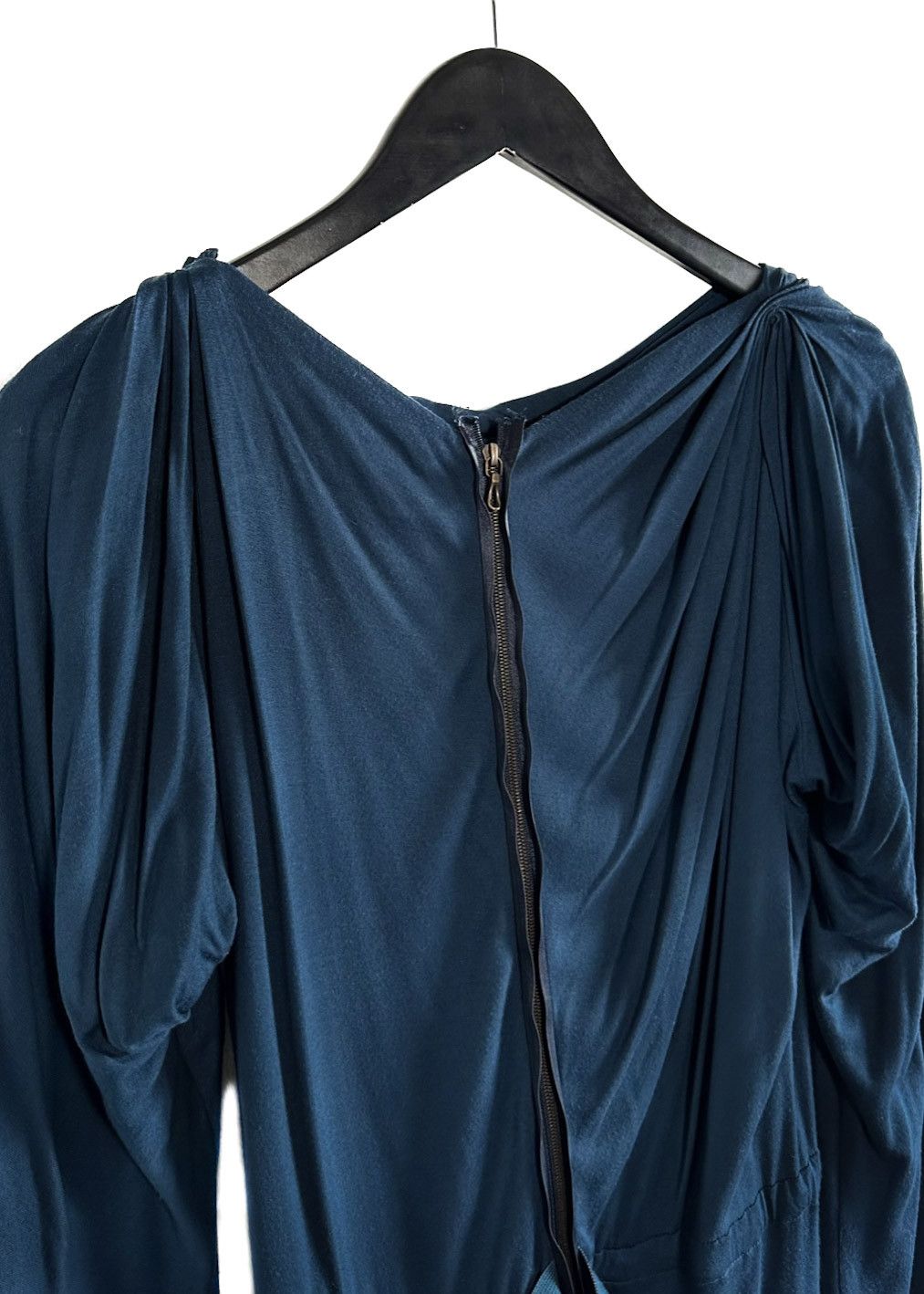 Lanvin Lanvin Teal Long Sleeves Dress Size M / US 6-8 / IT 42-44 - 8 Thumbnail