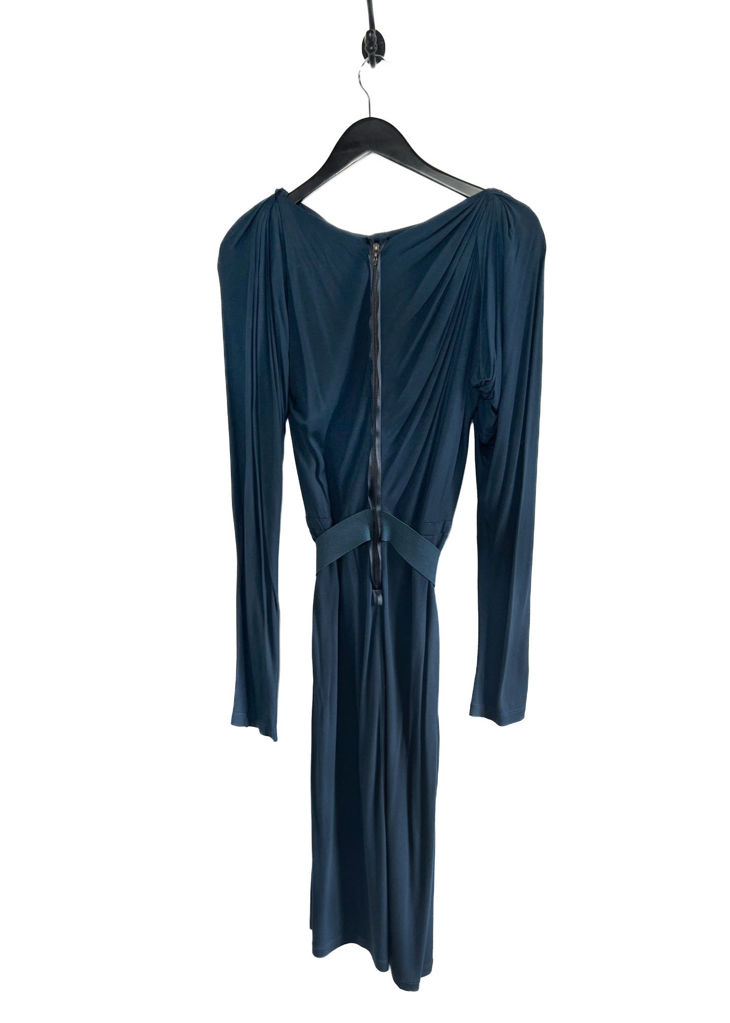 Lanvin Lanvin Teal Long Sleeves Dress Size M / US 6-8 / IT 42-44 - 2 Thumbnail