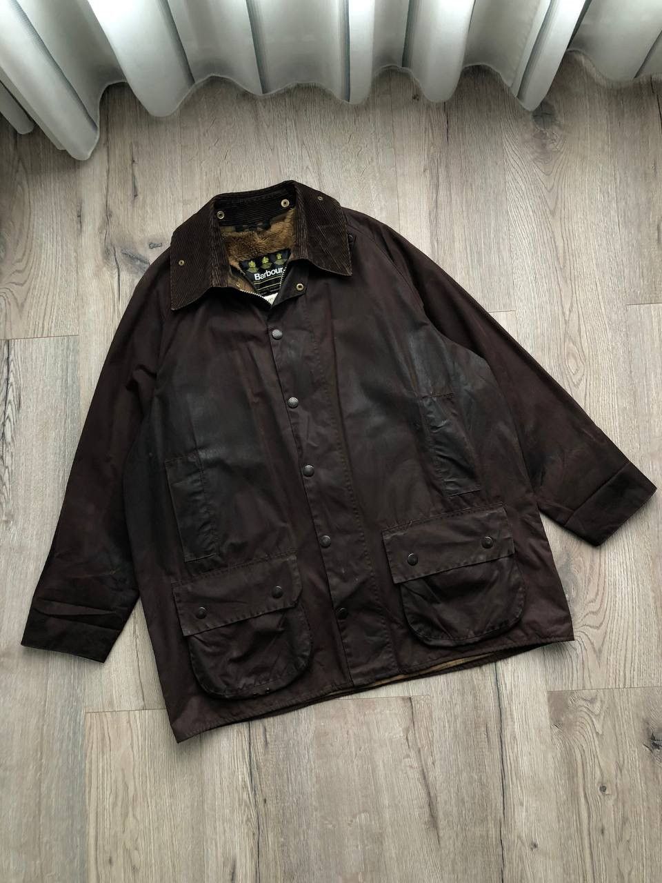 Barbour Wax Beaufort Burgundy Jacket Vintage