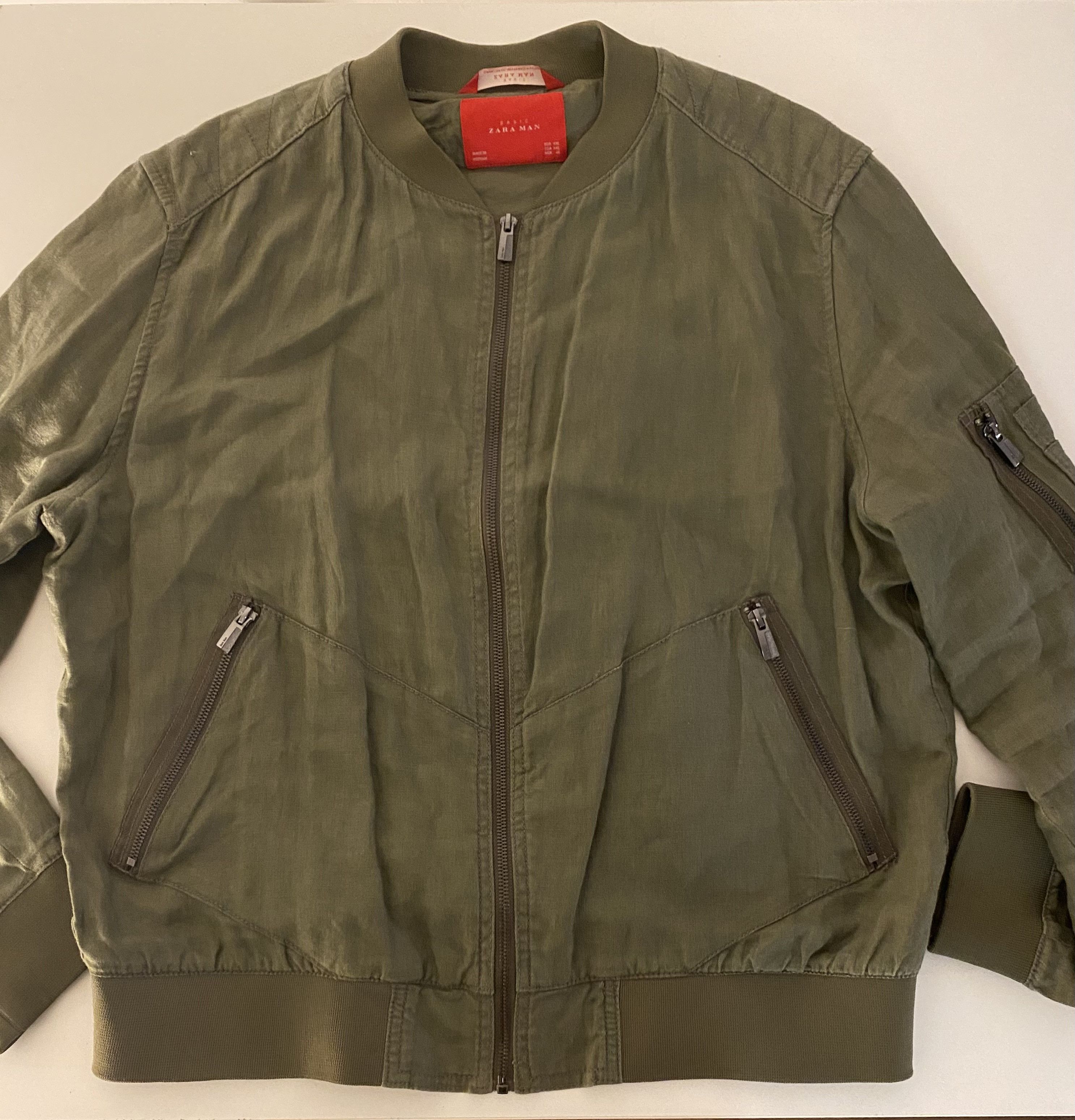 Zara ZARA Man - Linen Bomber Jacket Size US XXL / EU 58 / 5 - 1 Thumbnail