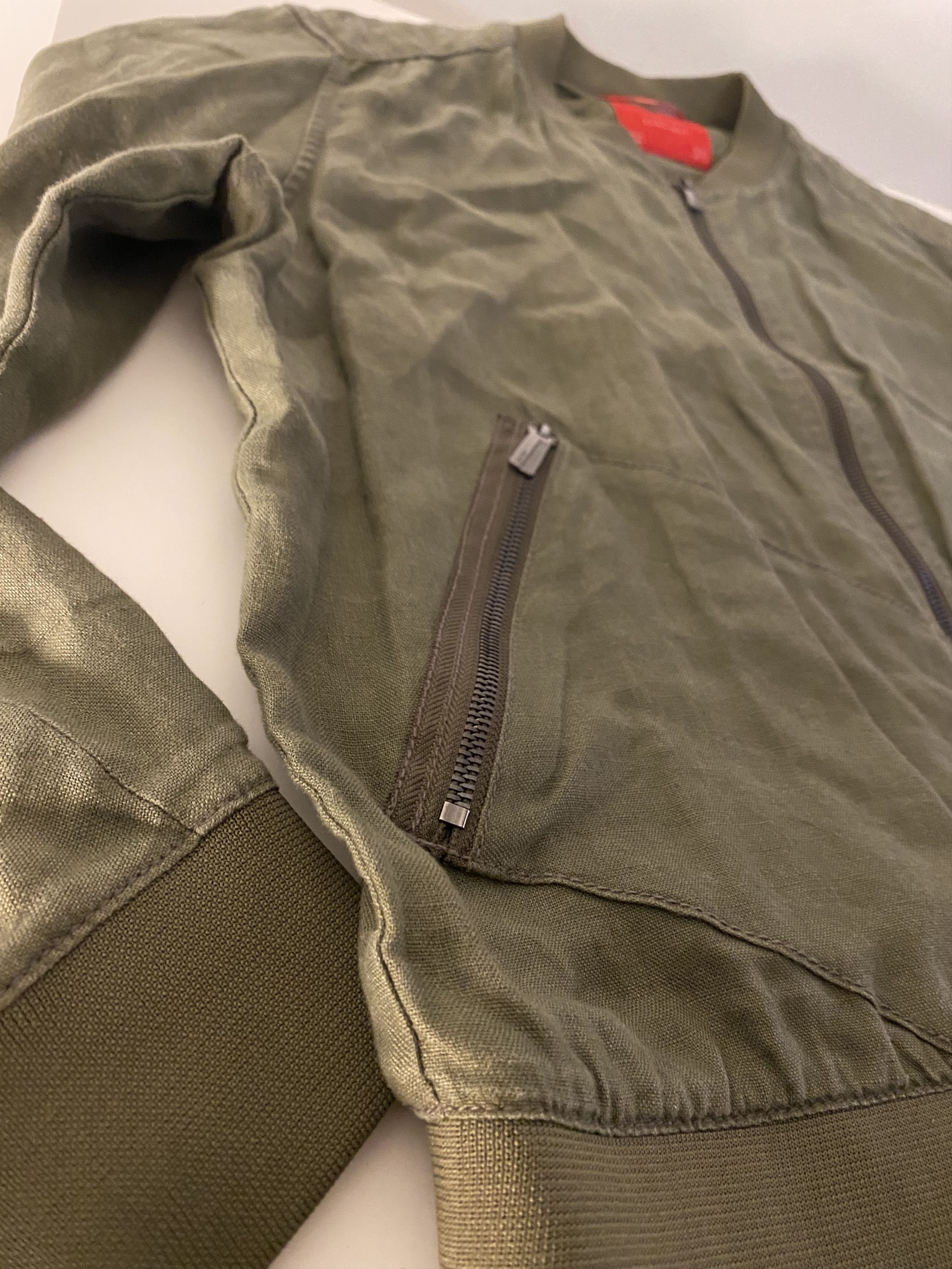 Zara ZARA Man - Linen Bomber Jacket Size US XXL / EU 58 / 5 - 4 Thumbnail