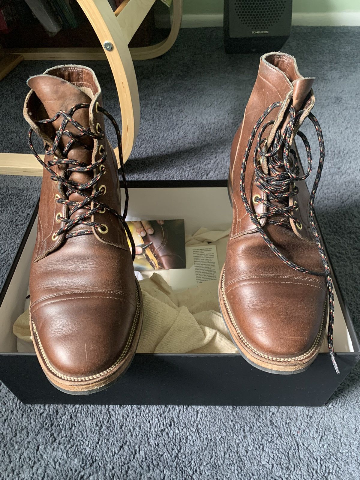 Viberg Viberg Cap-toe service boot | Grailed