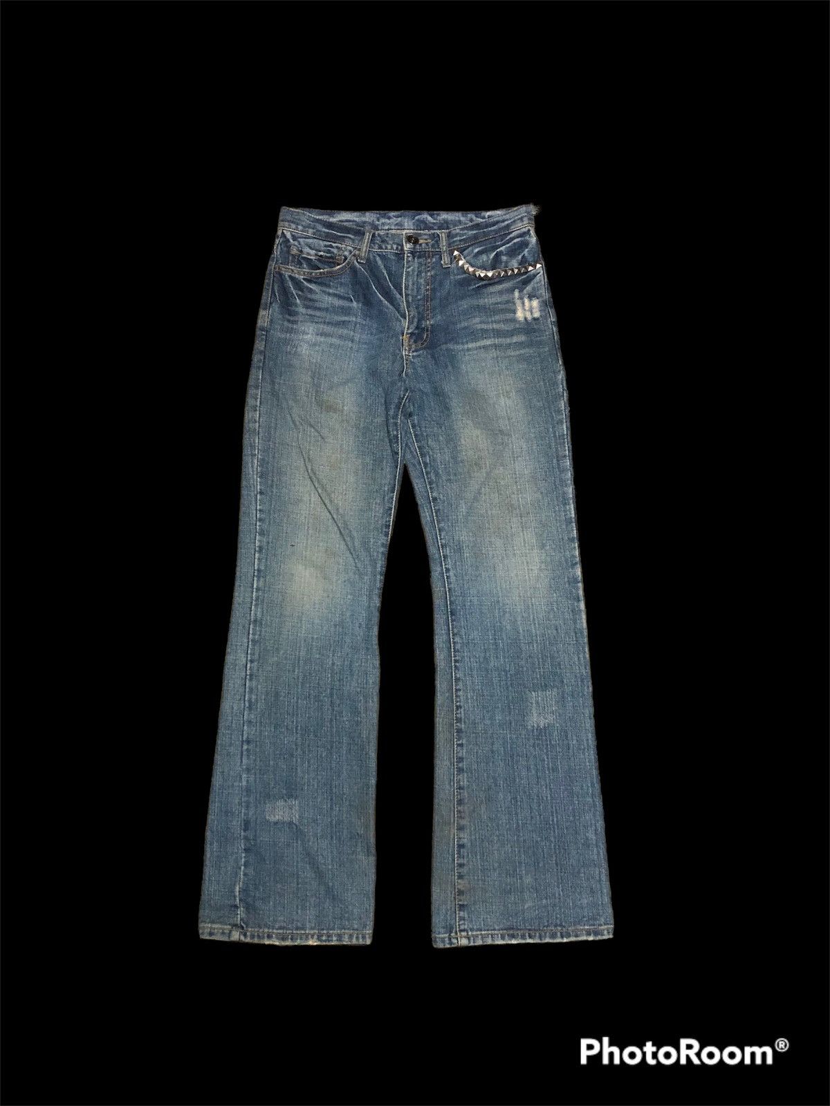 FLARE⚡️⚡️WASHED BLUE DENIM