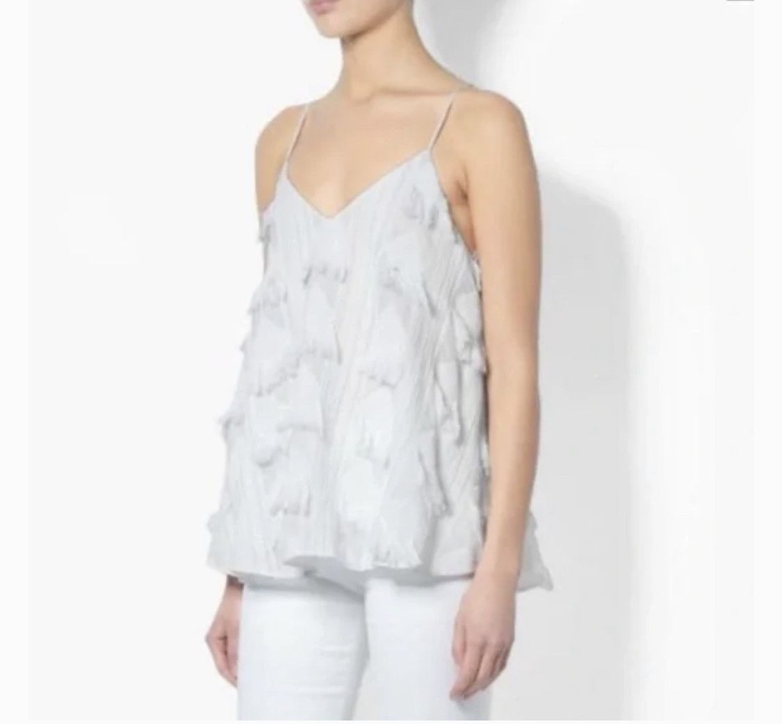 Derek Lam 10 Crosby derek lam white 10 crosby fringe cami top size 4 Size S / US 4 / IT 40 - 1 Thumbnail