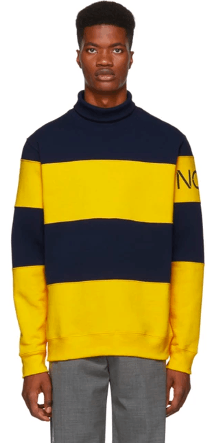Noah Navy & Yellow Turtleneck Free Shipping