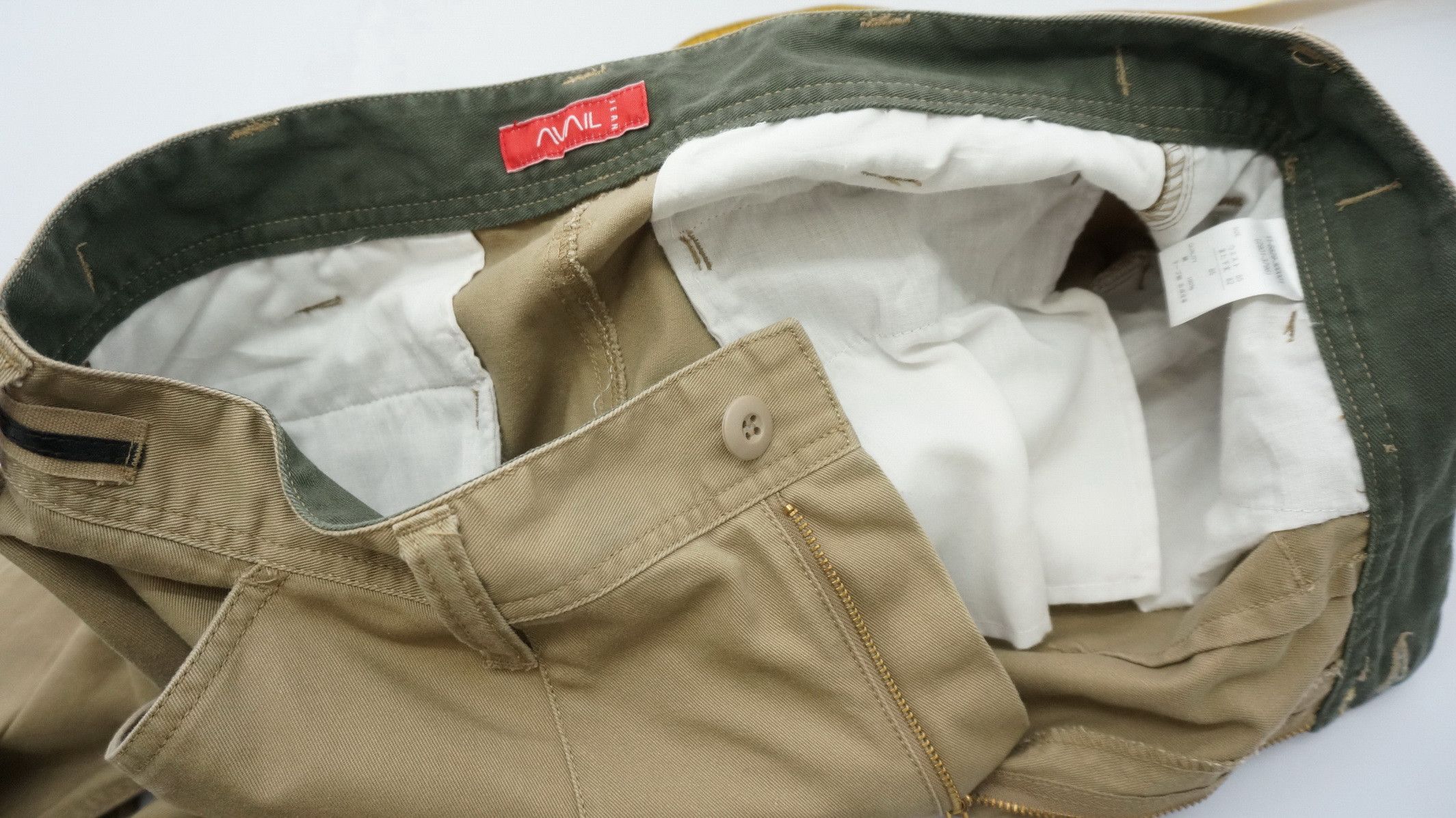 Japanese Brand AVAIL Jeans Japanese Slim Fit Slanted Pocket Cargo Pants Size US 33 - 18 Thumbnail