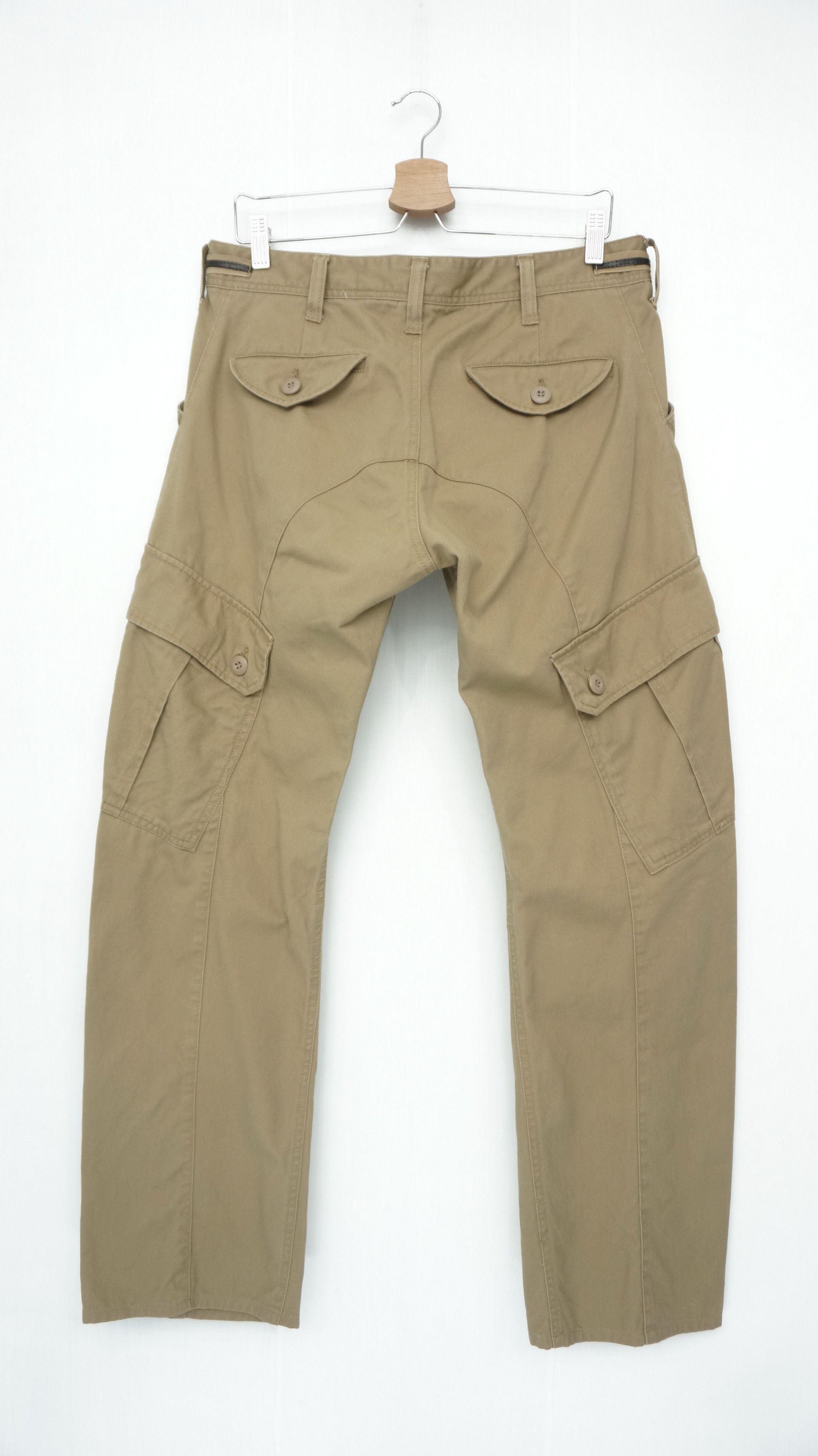 Japanese Brand AVAIL Jeans Japanese Slim Fit Slanted Pocket Cargo Pants Size US 33 - 1 Thumbnail